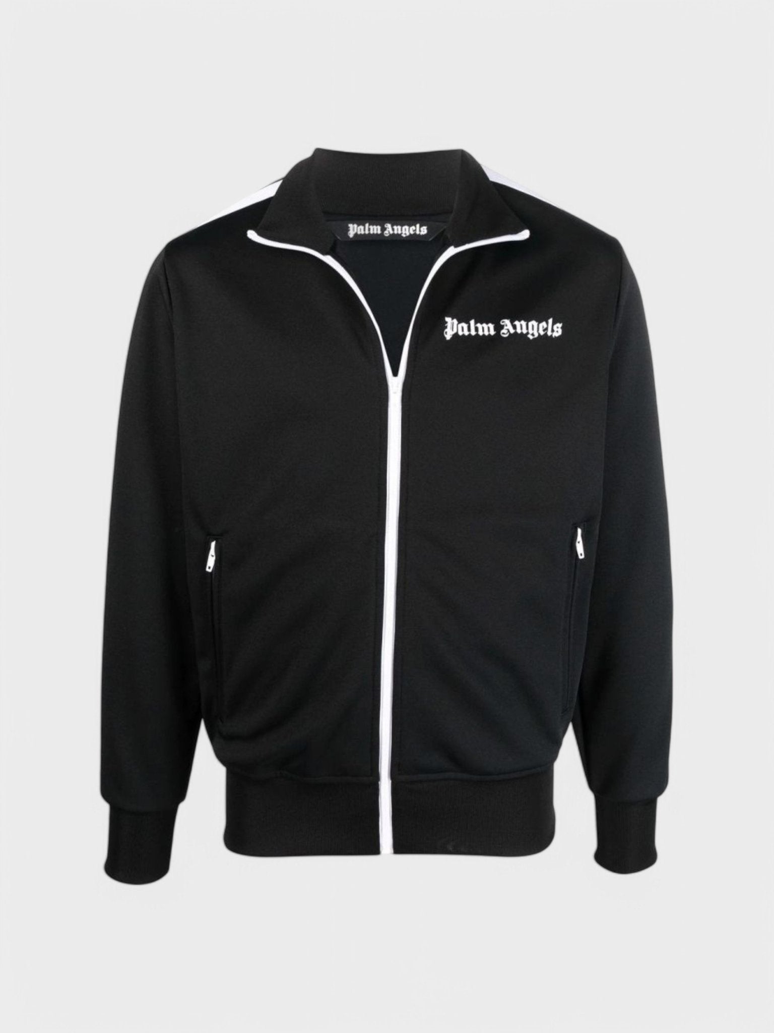 Palm Angels Classic Track Jacket Black White - Supplied FashionPALM ANGELS