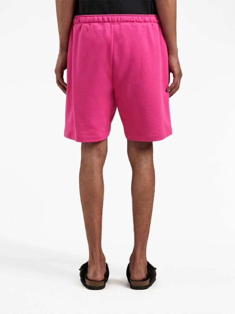 Palm Angels Embroidered Logo Sweatshorts Pink - Supplied FashionPALM ANGELS