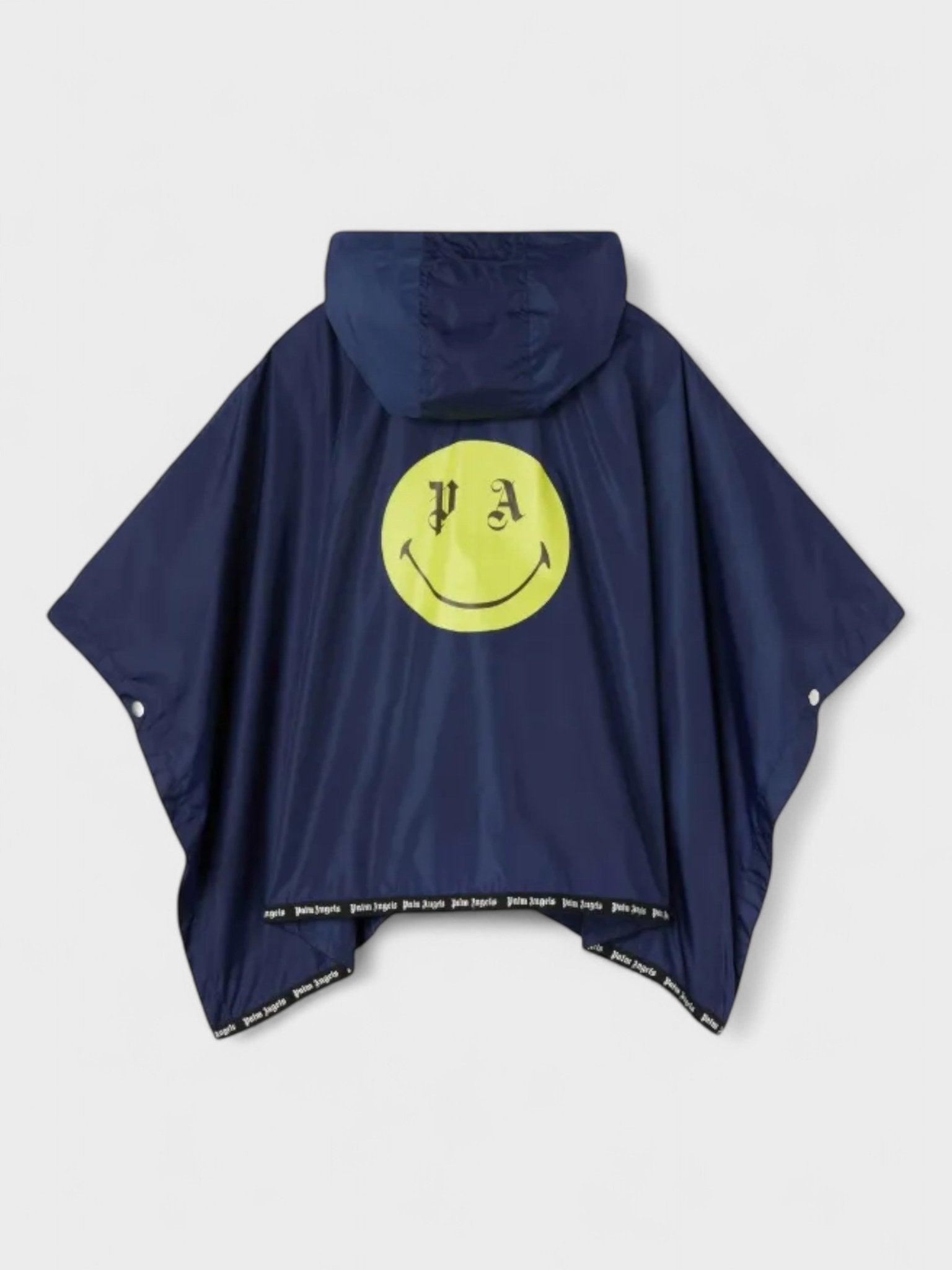 Palm Angels Kids Smiley Motif Hooded Poncho Jacket - Supplied FashionPalm Angels