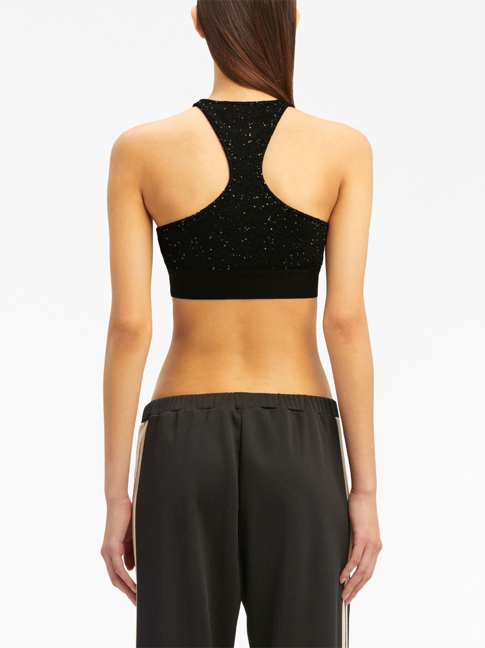 Palm Angels Knitted Logo Top Black - Supplied FashionPALM ANGELS