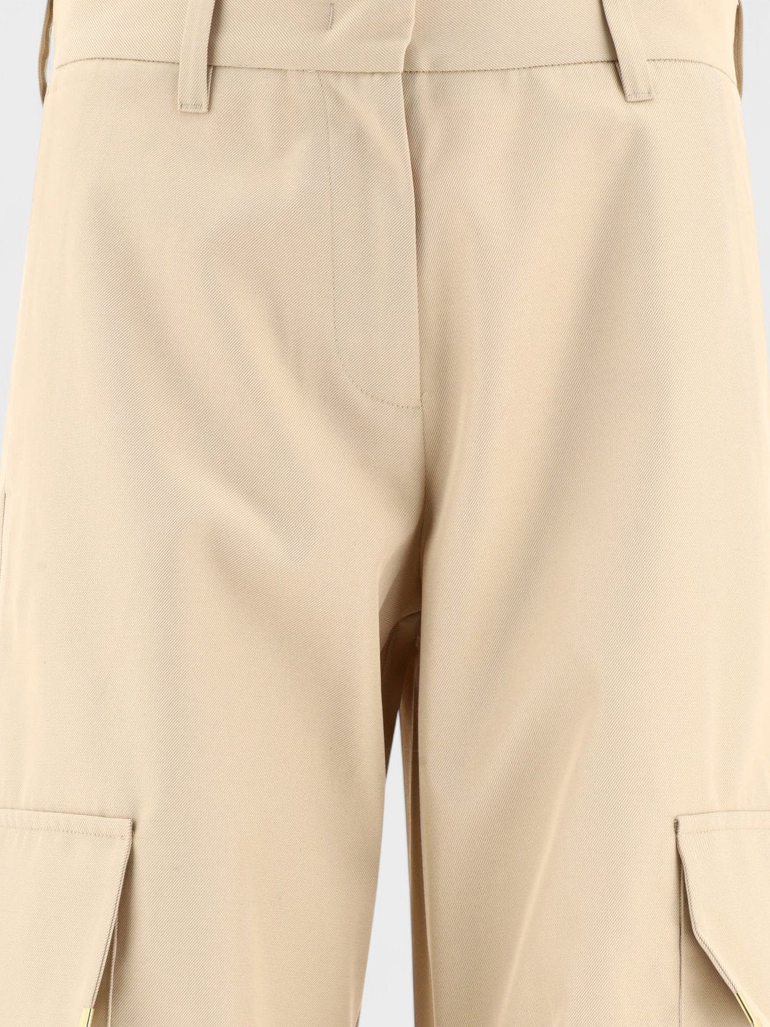 Palm Angels Metal Frame Trousers Beige - Supplied FashionPalm Angels