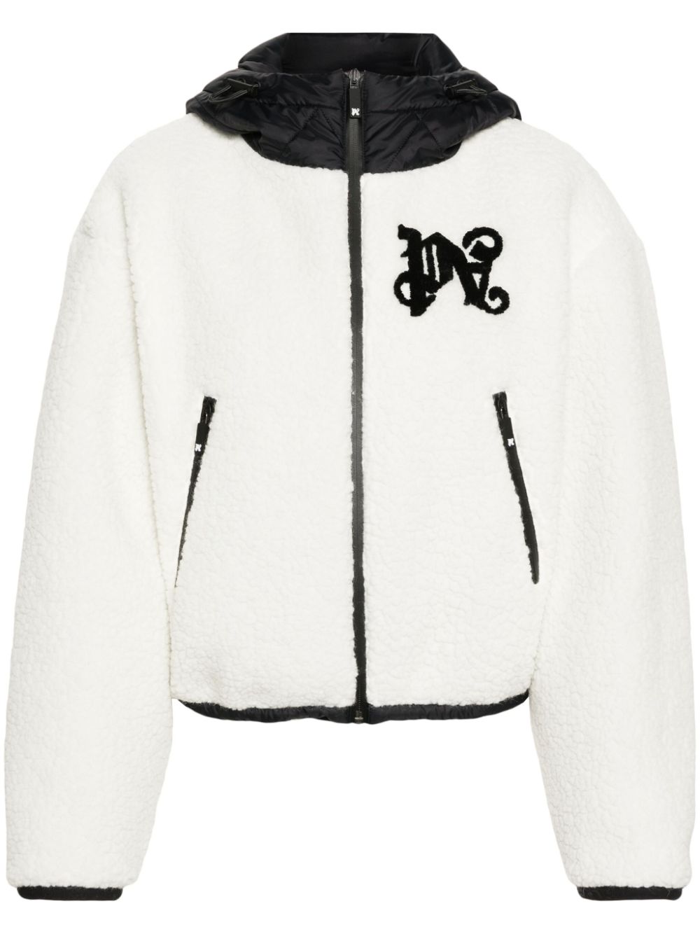 Palm Angels Monogram Cozy Ski Jacket White - Supplied FashionPALM ANGELS