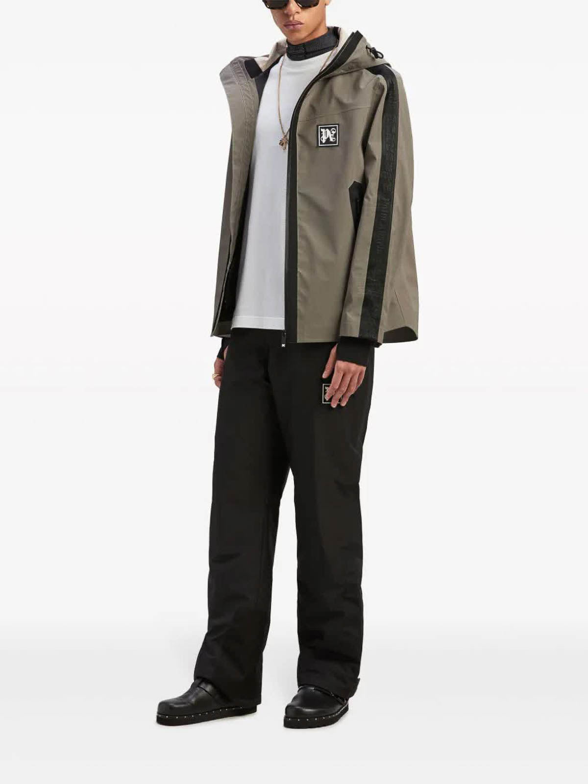 Palm Angels Reflective Ski Jacket Grey - Supplied FashionPALM ANGELS