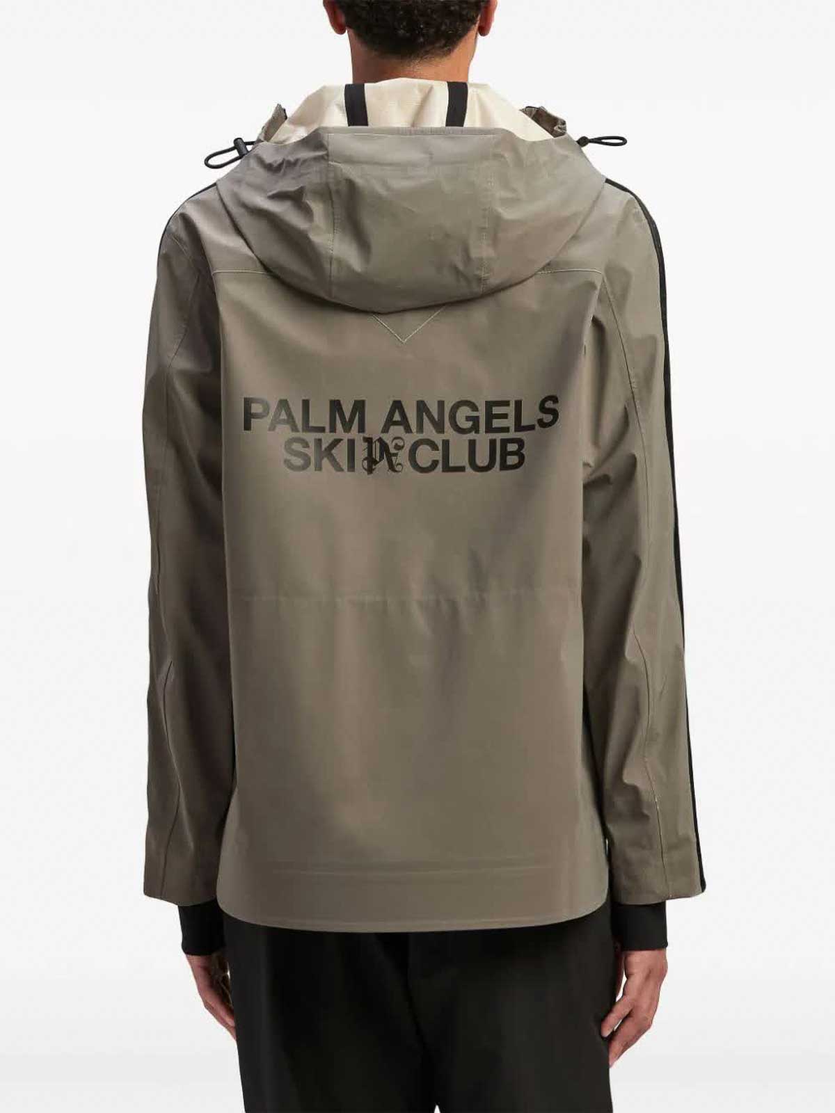 Palm Angels Reflective Ski Jacket Grey - Supplied FashionPALM ANGELS
