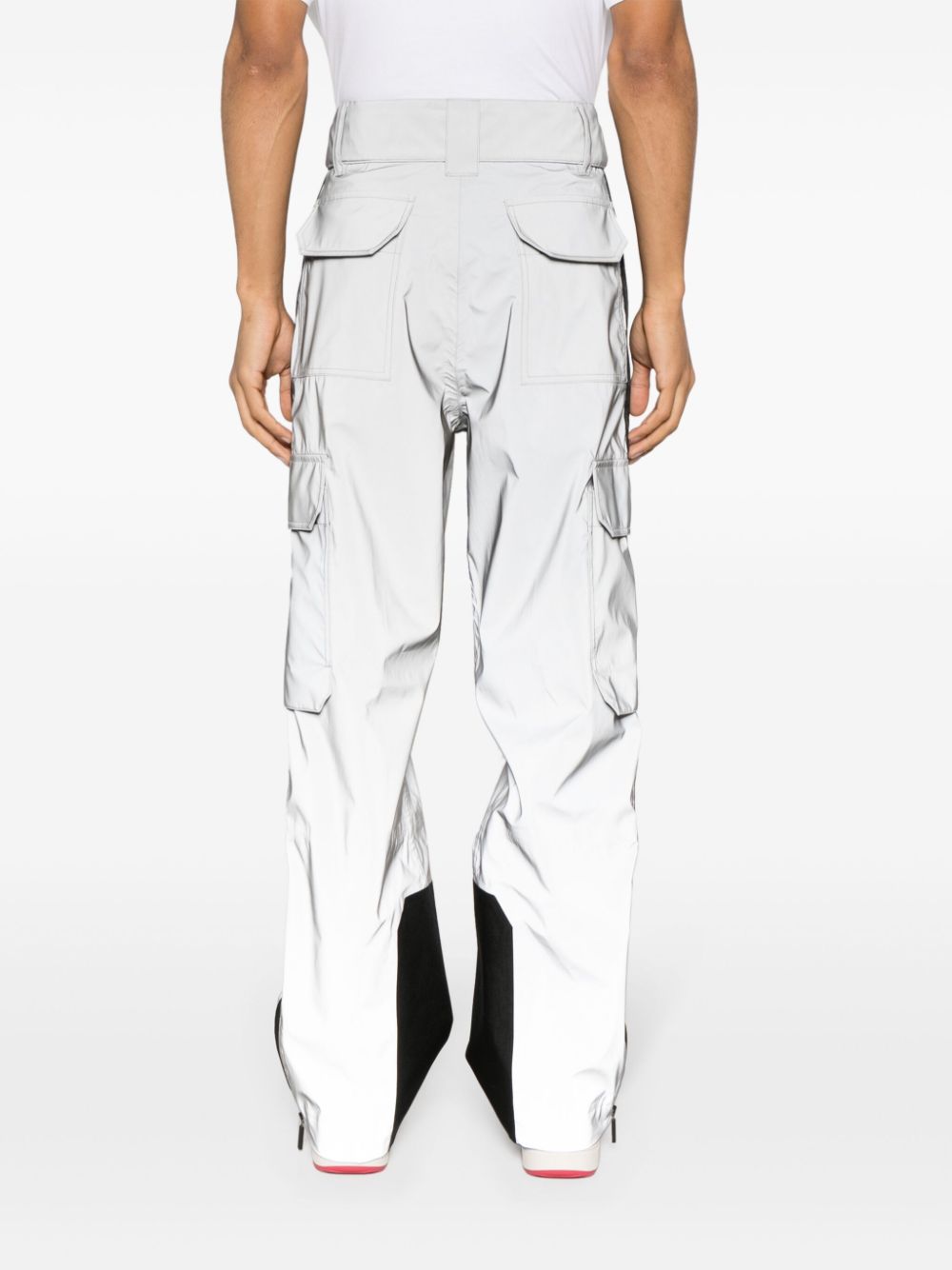 Palm Angels Reflective Ski Pants Silver / Black - Supplied FashionPALM ANGELS