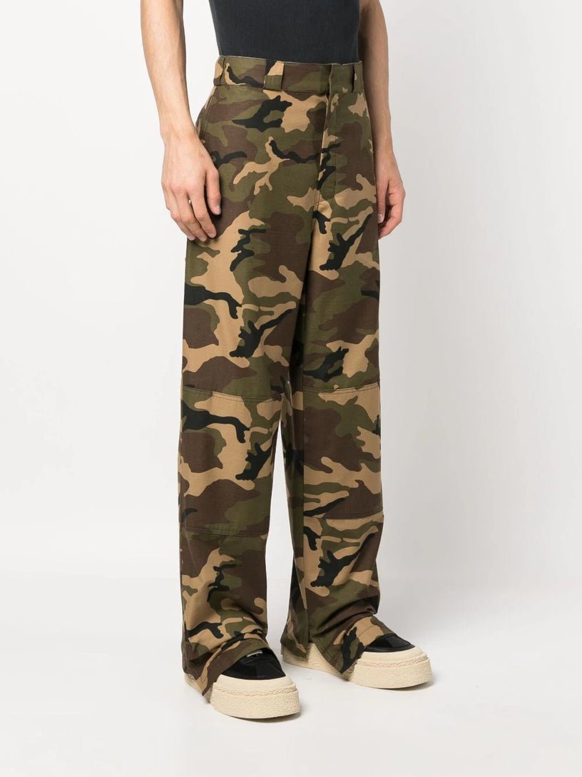 Palm Angels Sartorial Waistband Camo Workpants Green - Supplied FashionPalm Angels