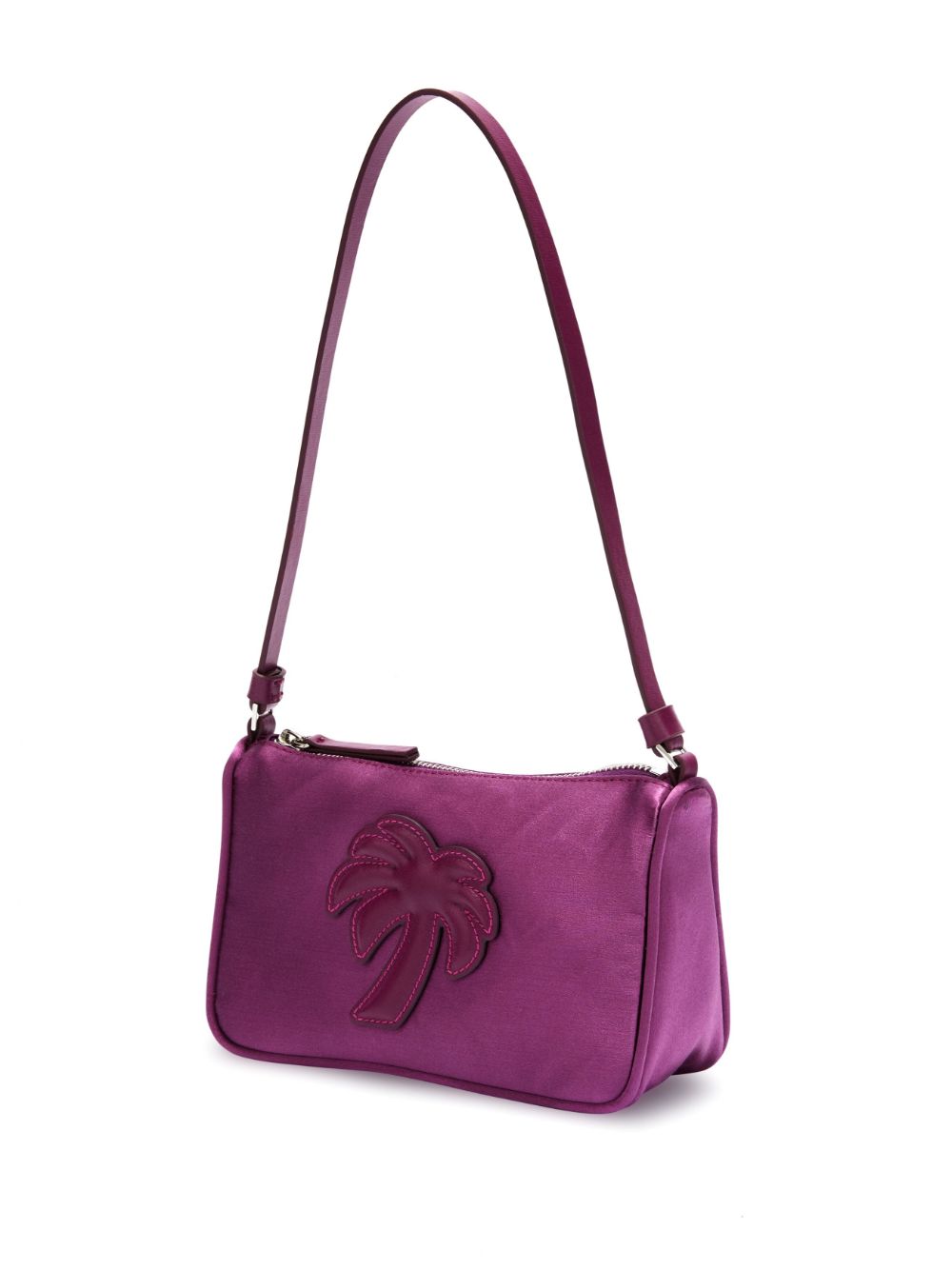 Palm Angels Satin Palm Shoulder Bag Purple - Supplied FashionPALM ANGELS