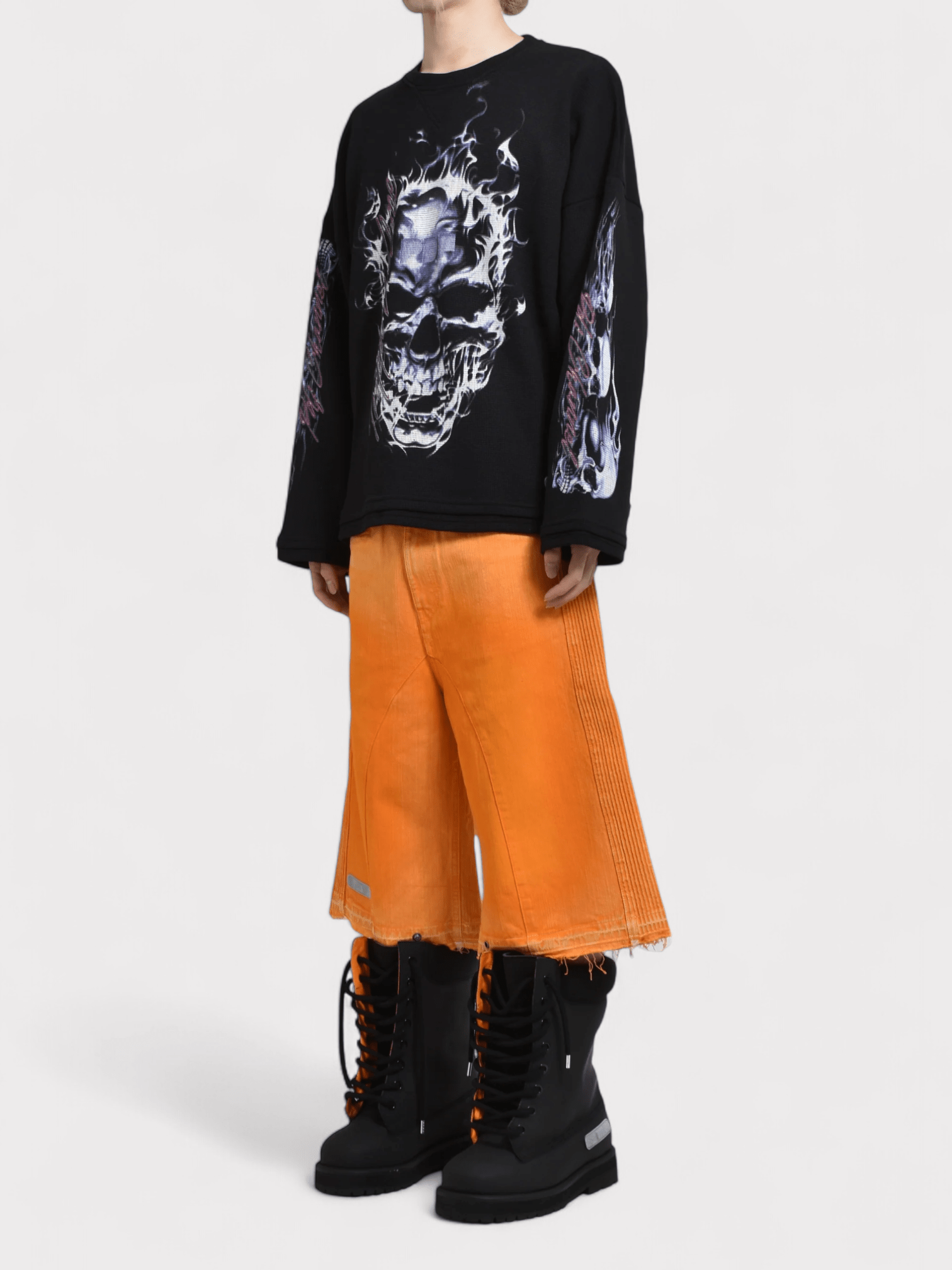 PDF Channel Skull Long Sleeve T Shirt Black - Supplied FashionPDF Channel