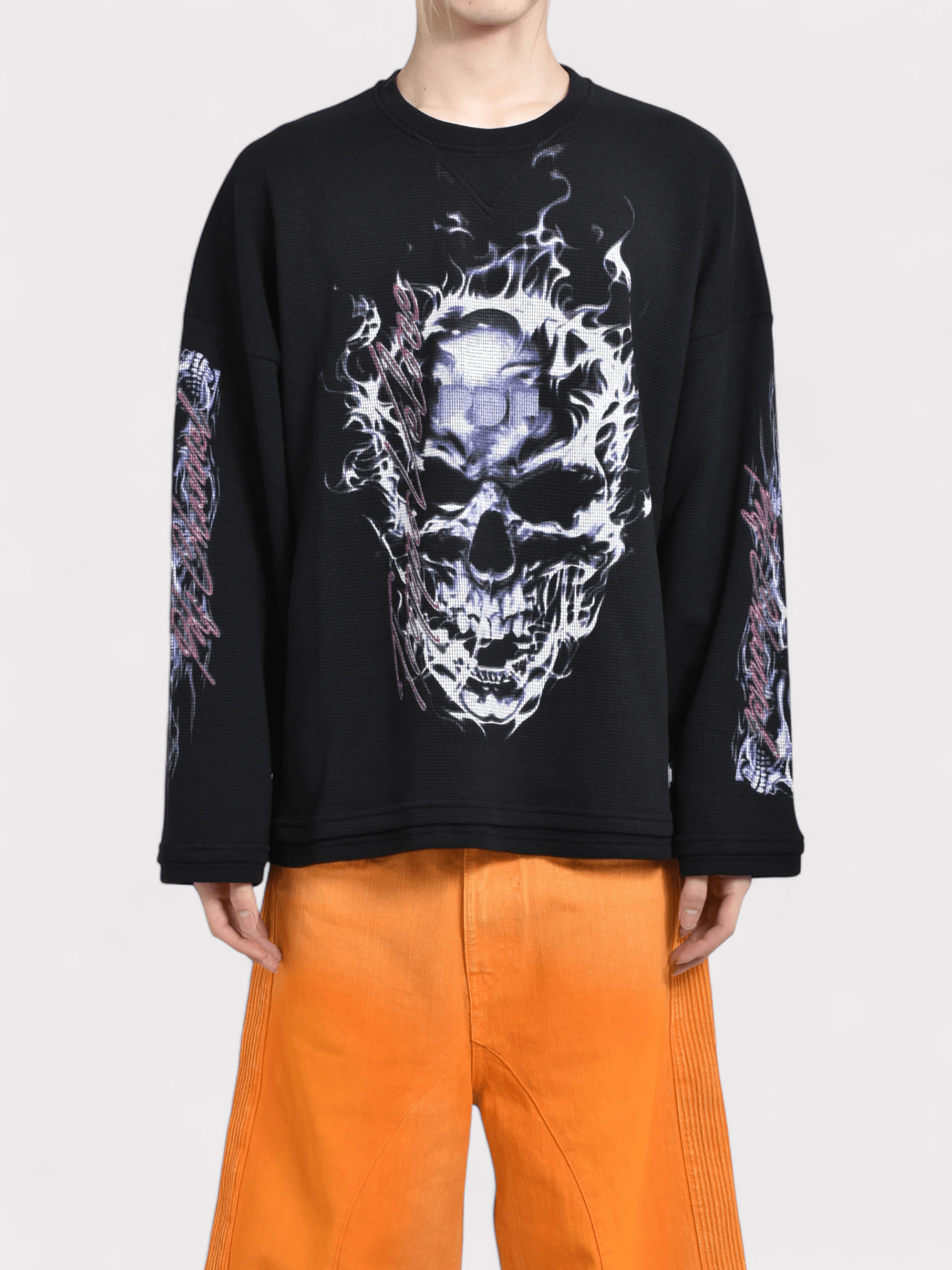 PDF Channel Skull Long Sleeve T Shirt Black - Supplied FashionPDF Channel