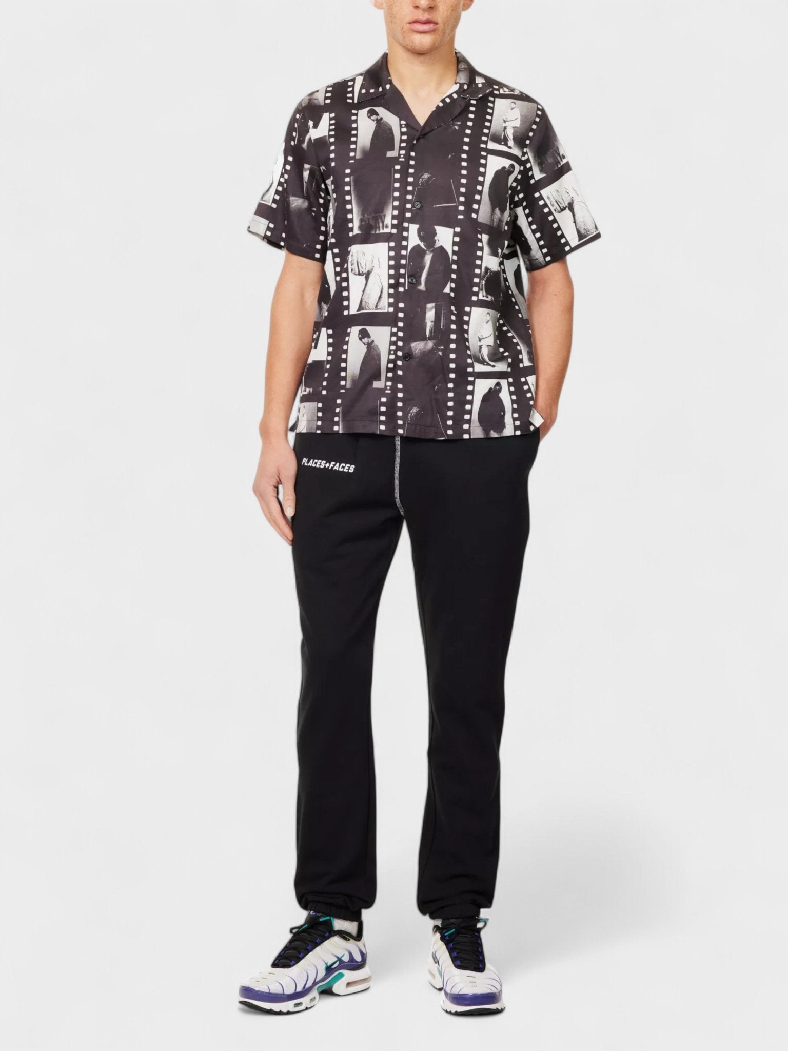Places + Faces Contrast Stitch Joggers Black - Supplied FashionPlaces + Faces