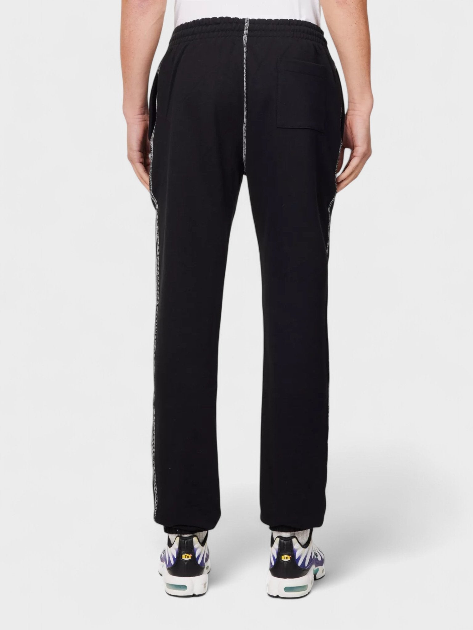 Places + Faces Contrast Stitch Joggers Black - Supplied FashionPlaces + Faces