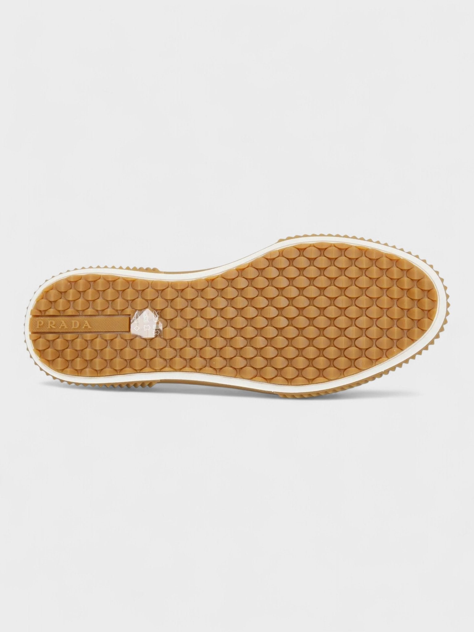 Prada Original Flat Low Trainers Grey White - Supplied FashionPrada