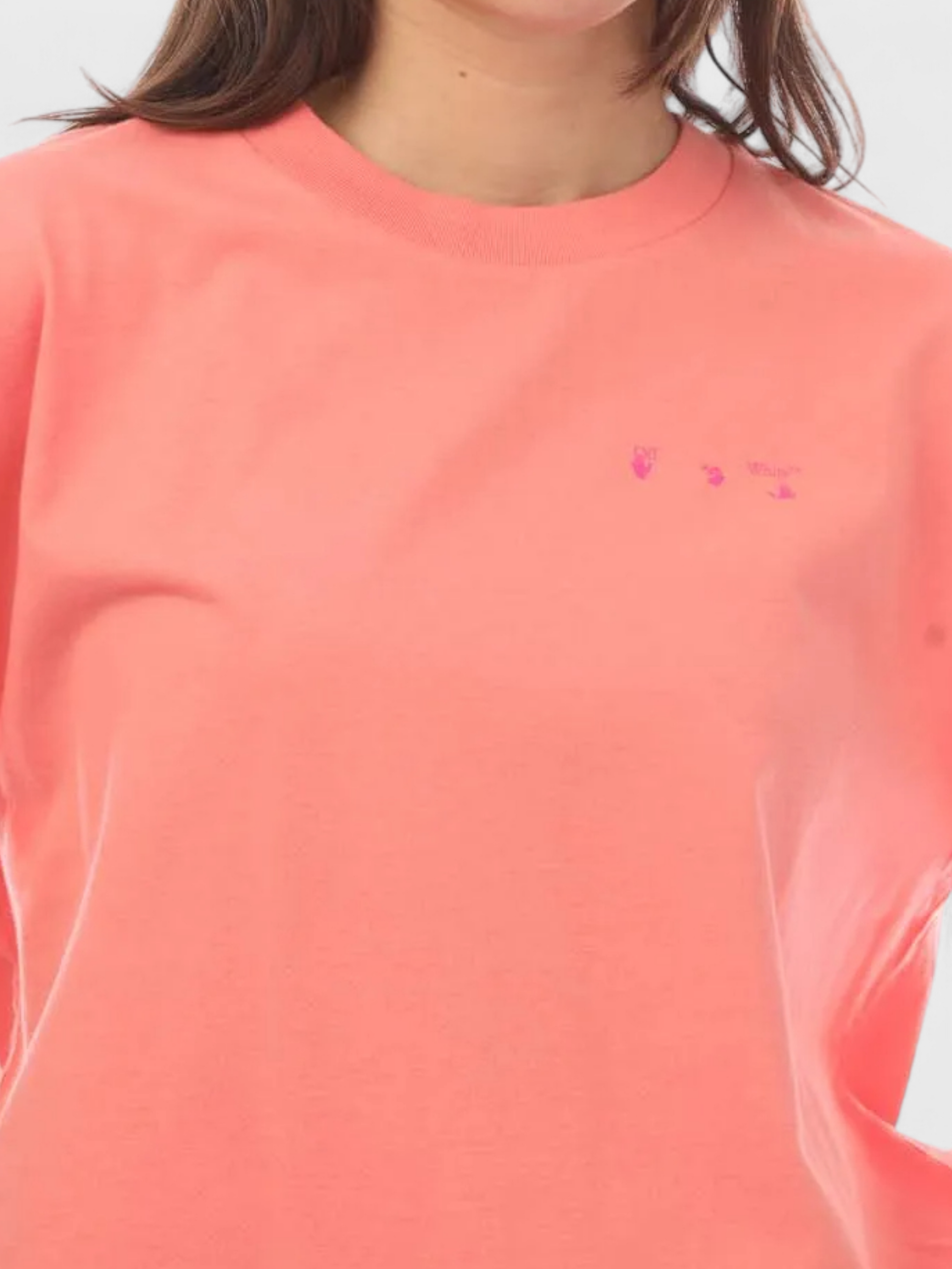 Off-White Casual Logo T-Shirt Pink