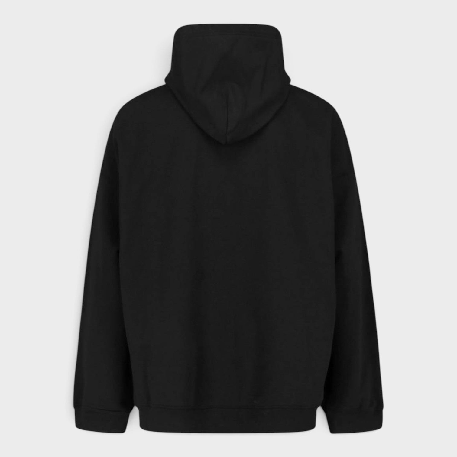 Round Backflip Logo Hoodie Black White