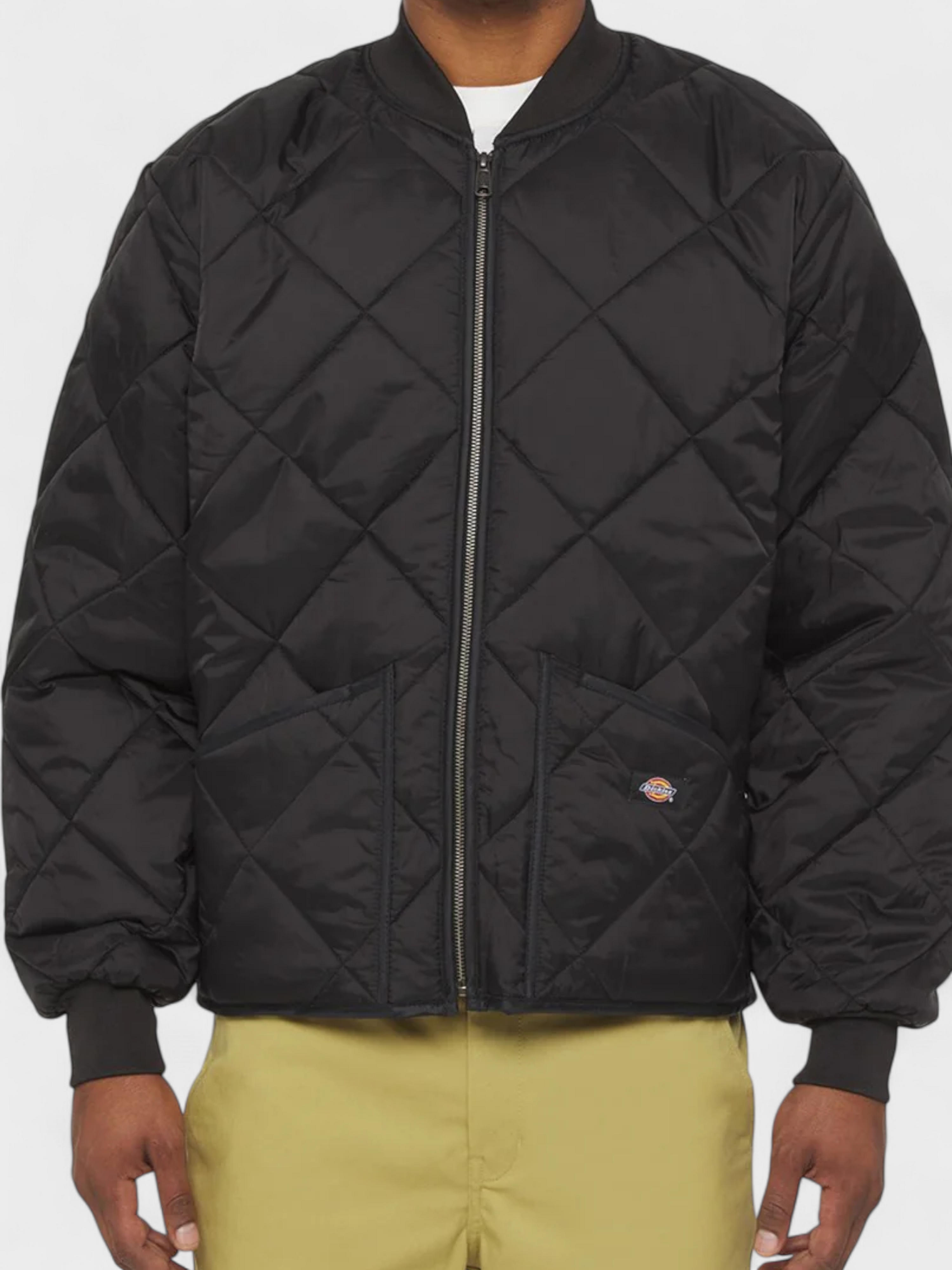 Dickies Diamond Quilted Bomber Jacket Black