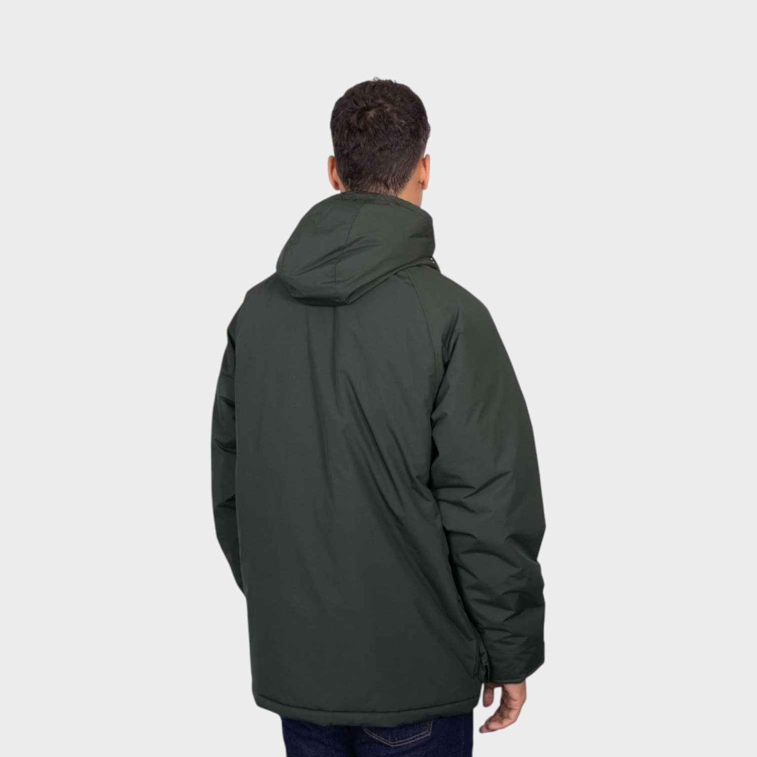 Padded Zip Through Jacket Night Green