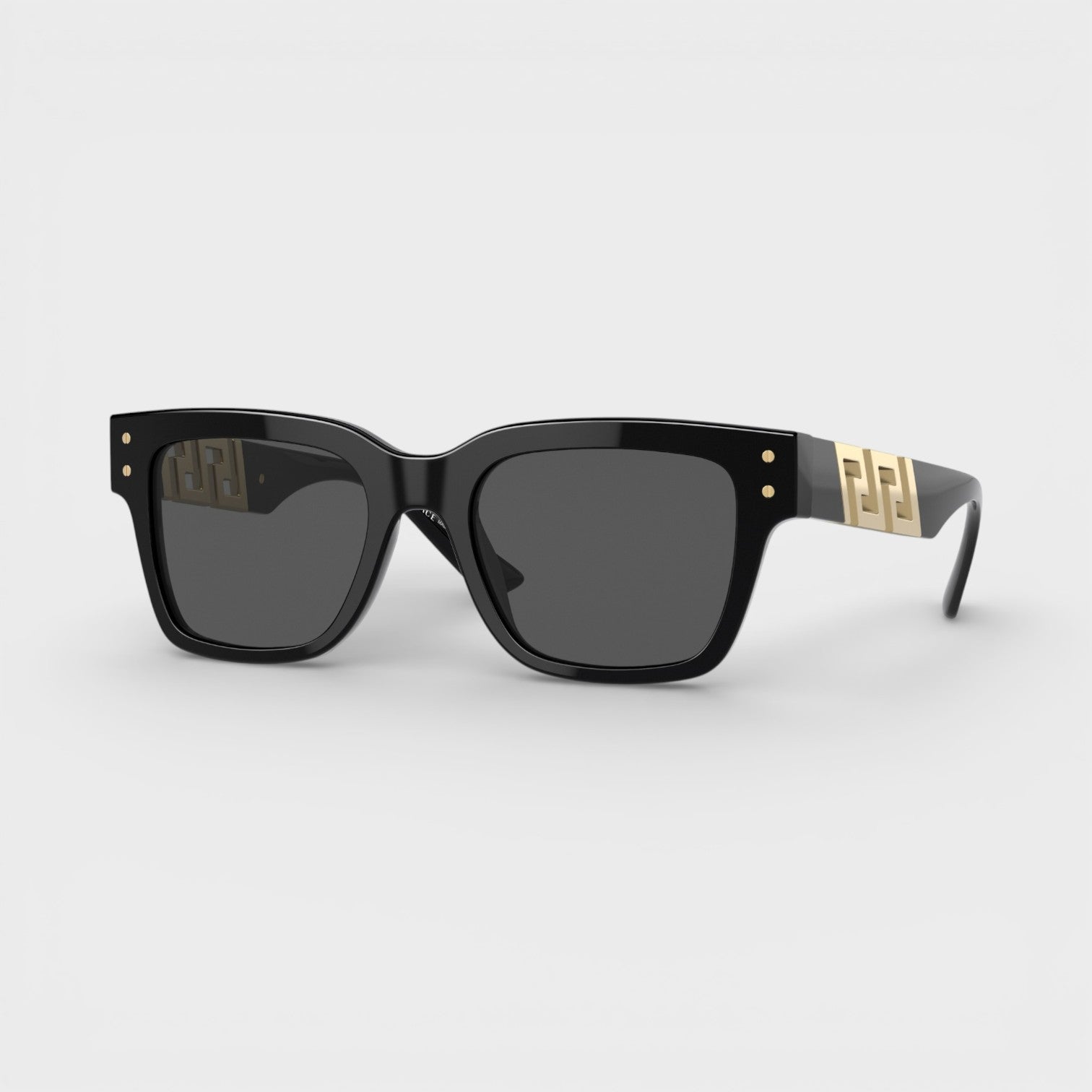 Acetate Man Sunglasses Black Gold