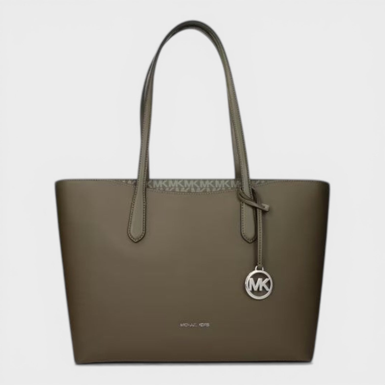 Zip Shopper Tote Bag Olive