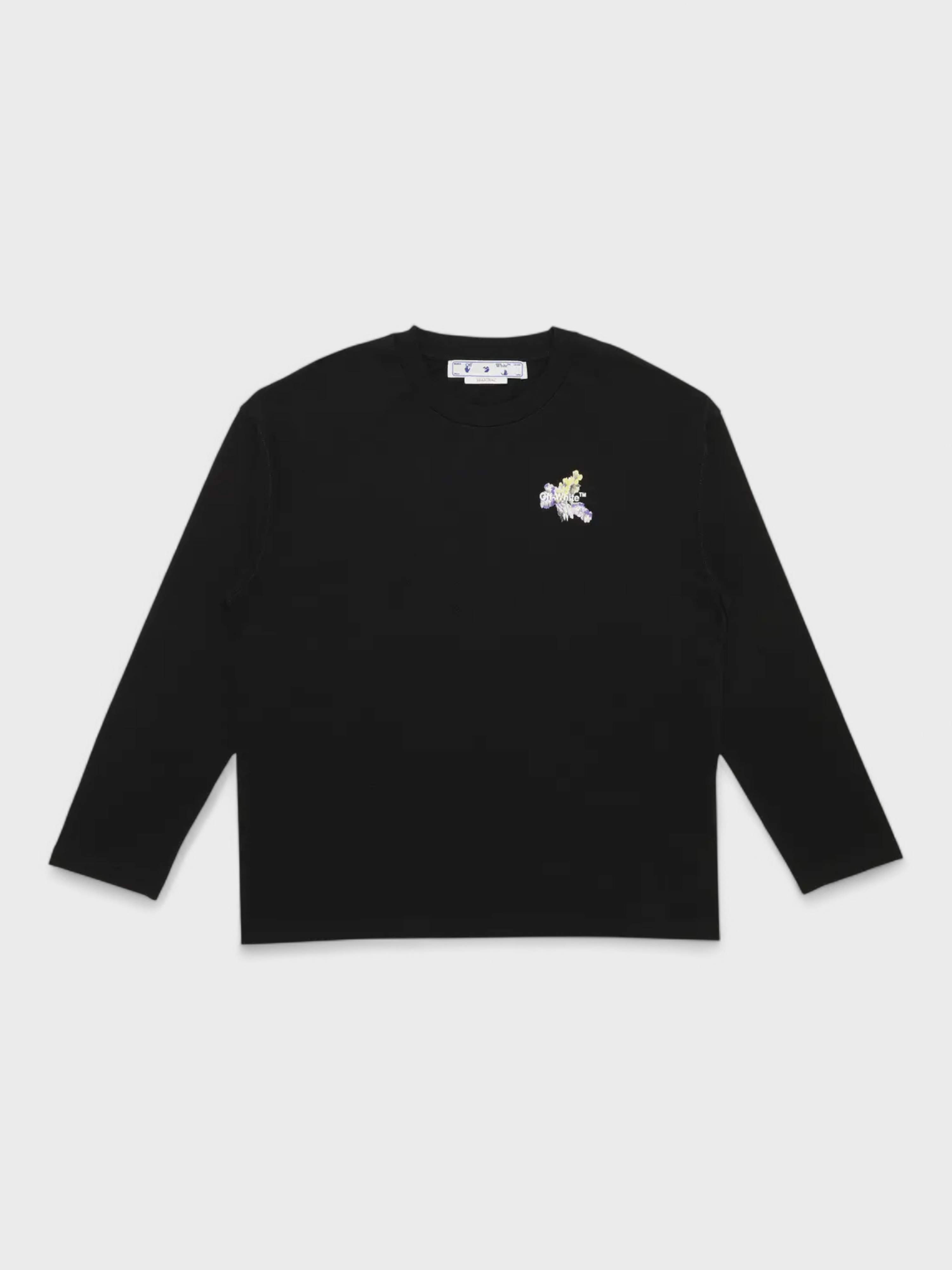 Off-White Flower Arrow Long Sleeve Shirt Black