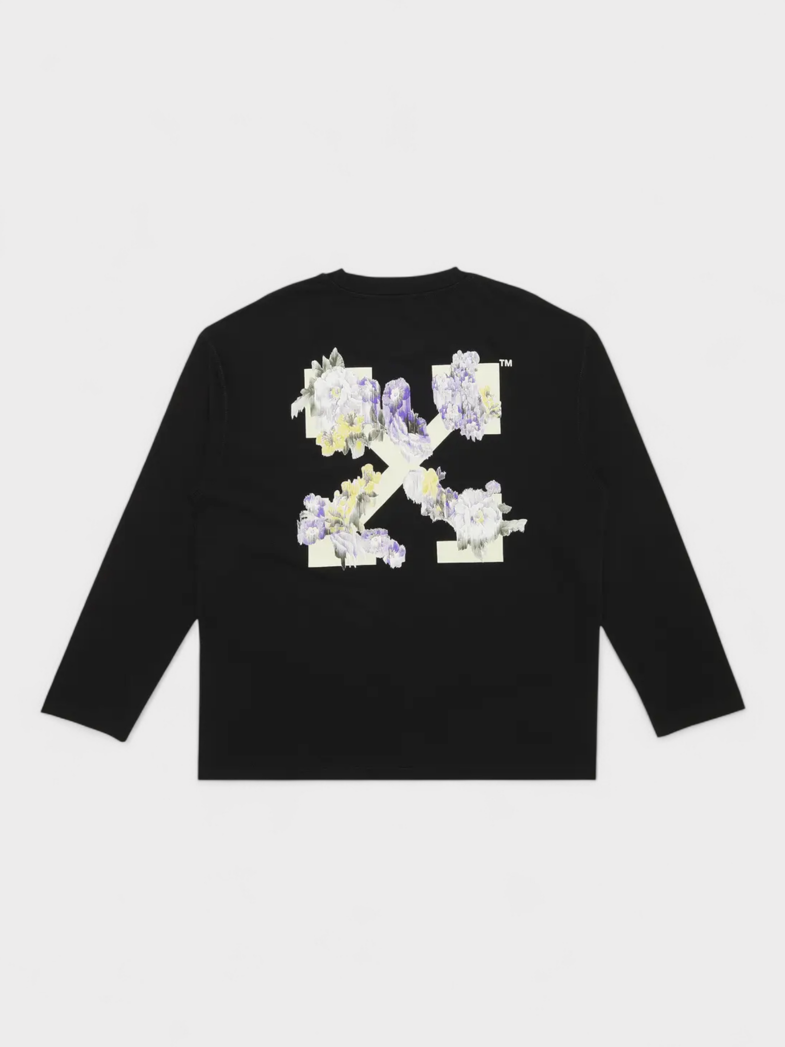 Off-White Flower Arrow Long Sleeve Shirt Black