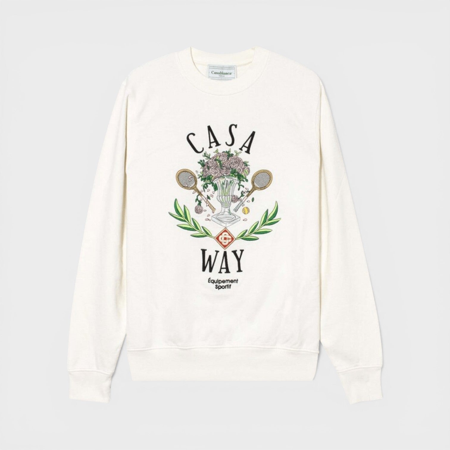 Embroidered Sweatshirt Casa Way Off-White