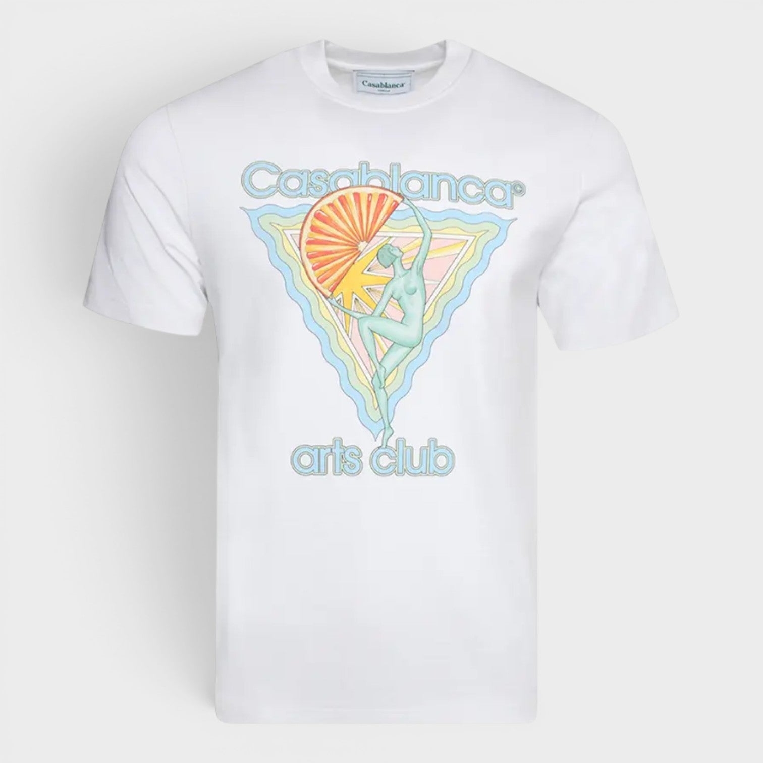 Casablanca Arts Club Printed T-Shirt White
