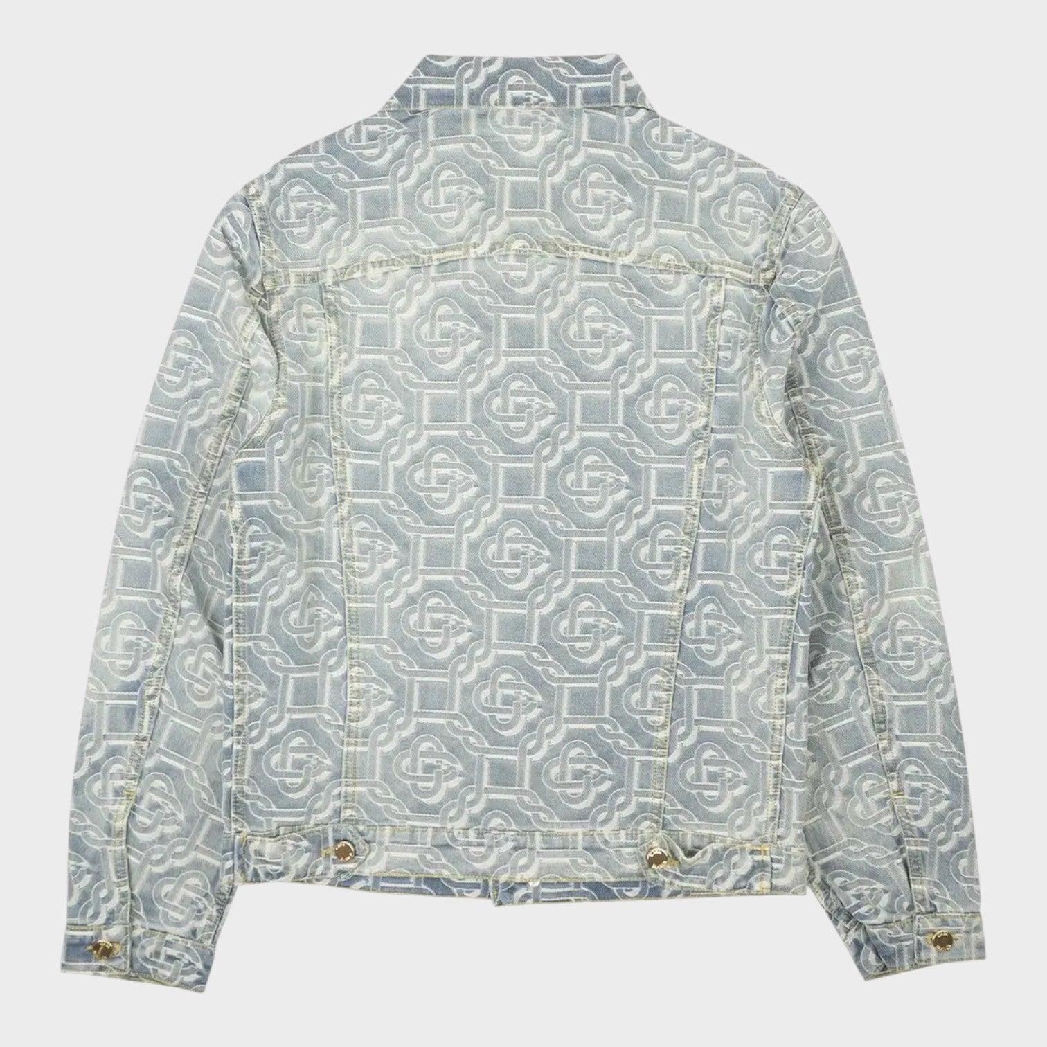 Monogram Denim Jacket Bleached Blue