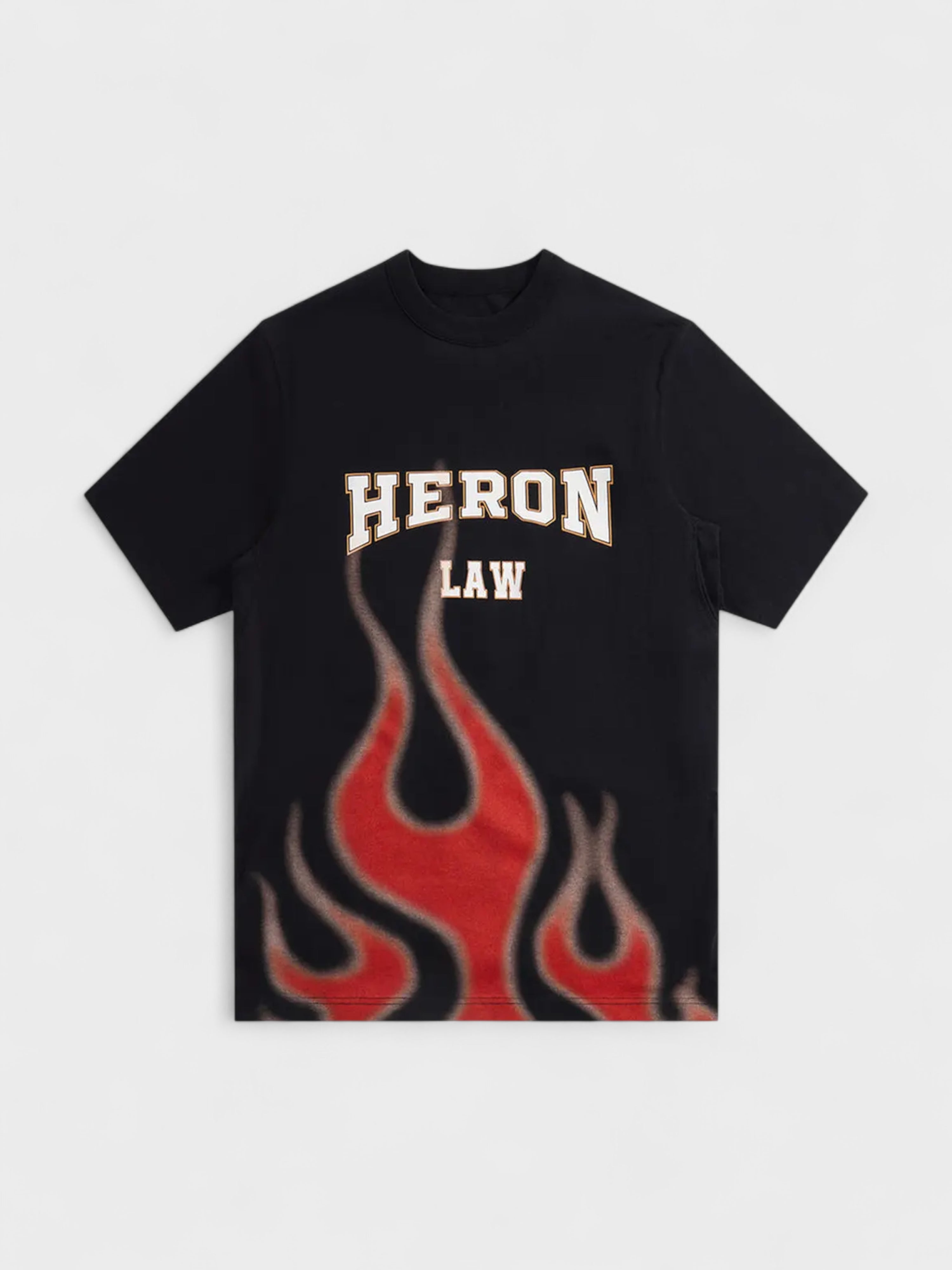 Heron Preston Heron Law Flames T-Shirt Black