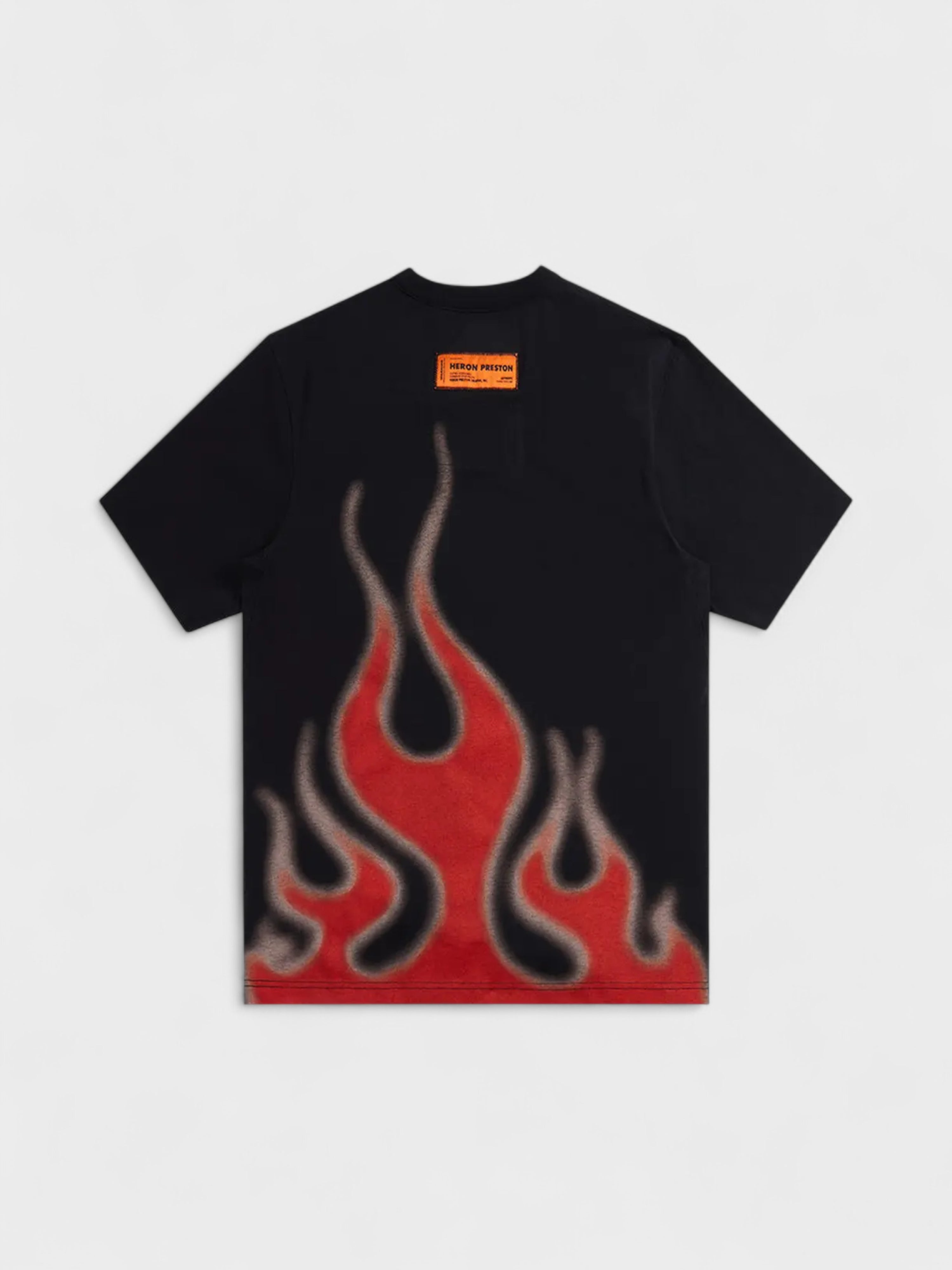 Heron Preston Heron Law Flames T-Shirt Black