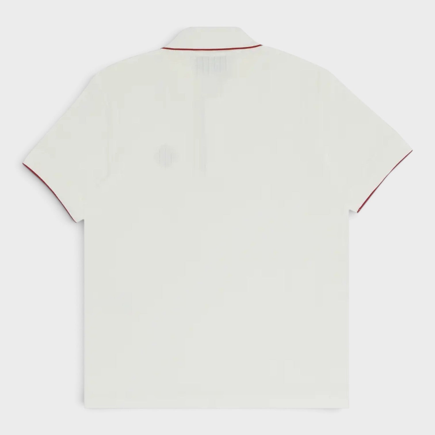 Logo Rib Velour Polo White