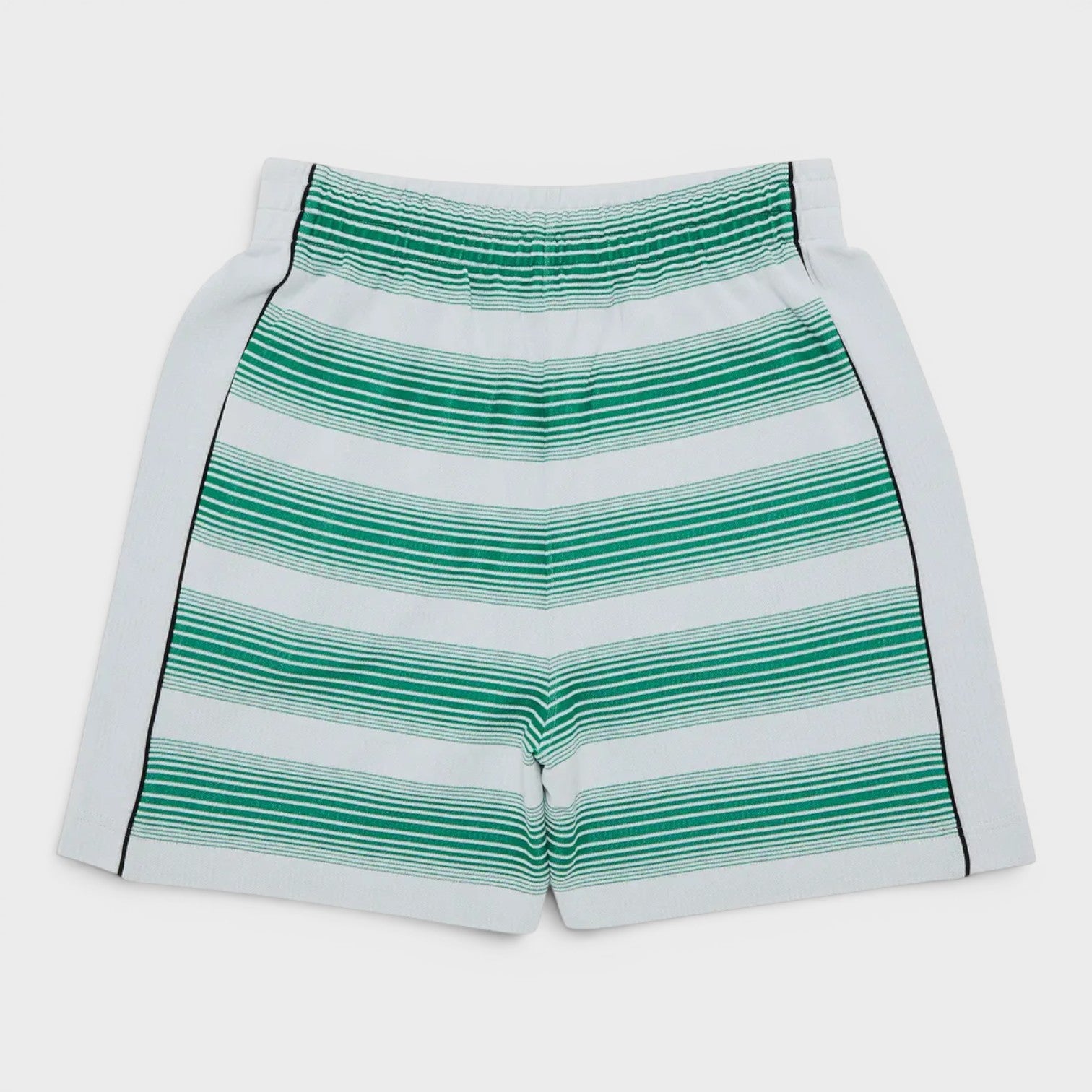 Interlock Sweatshort Gradient Stripe Green White