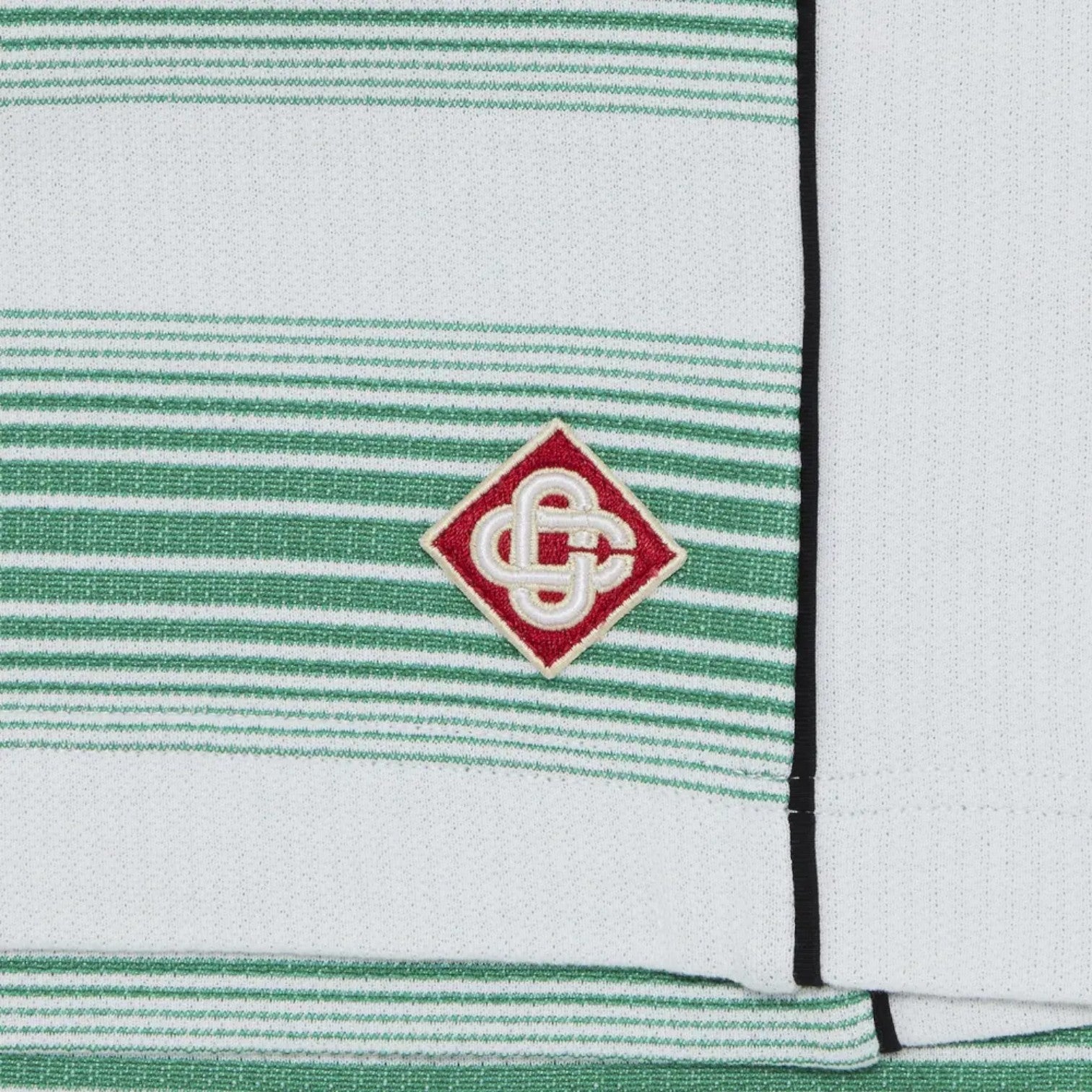 Interlock Sweatshort Gradient Stripe Green White