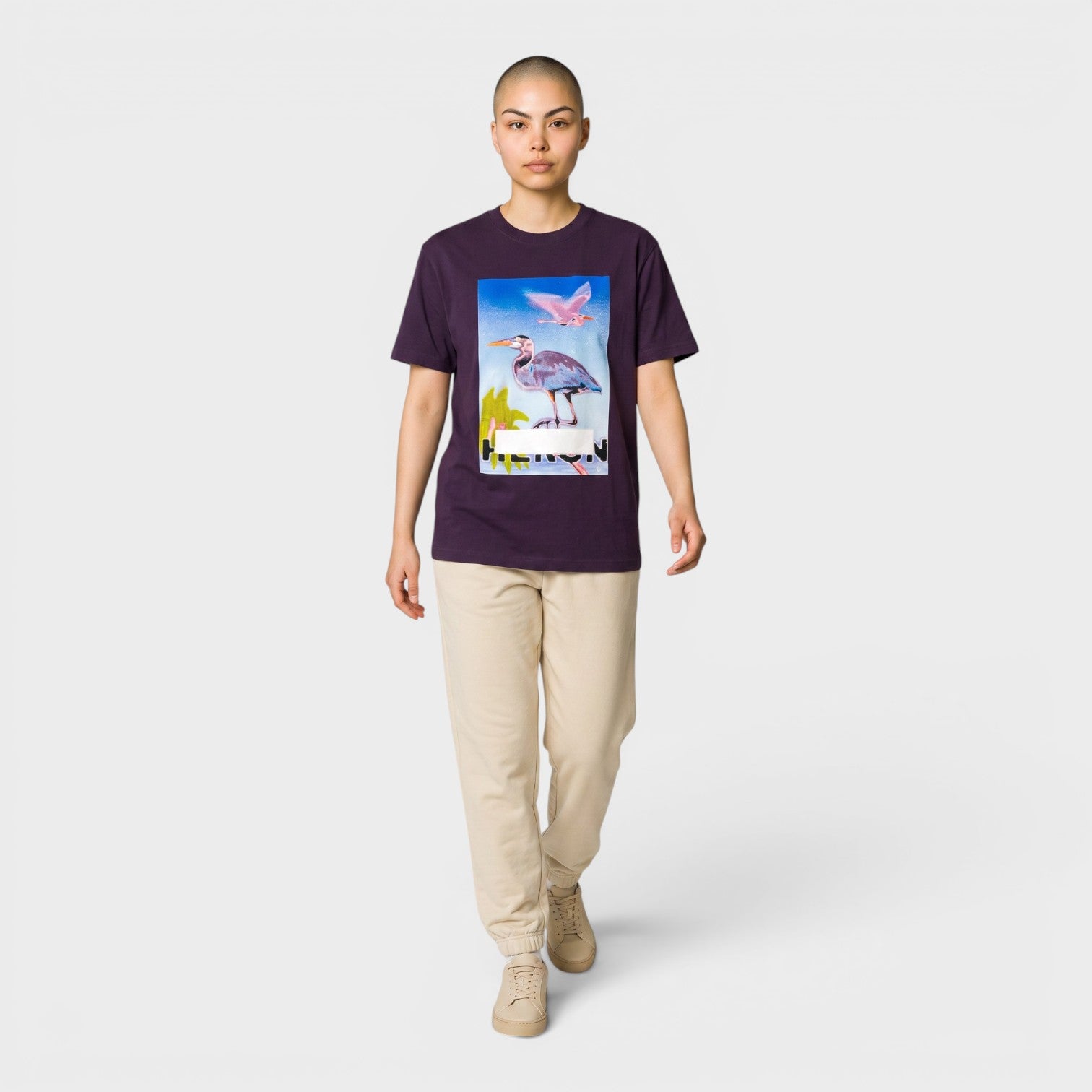 Censored Heron Tee Purple | Heron Preston