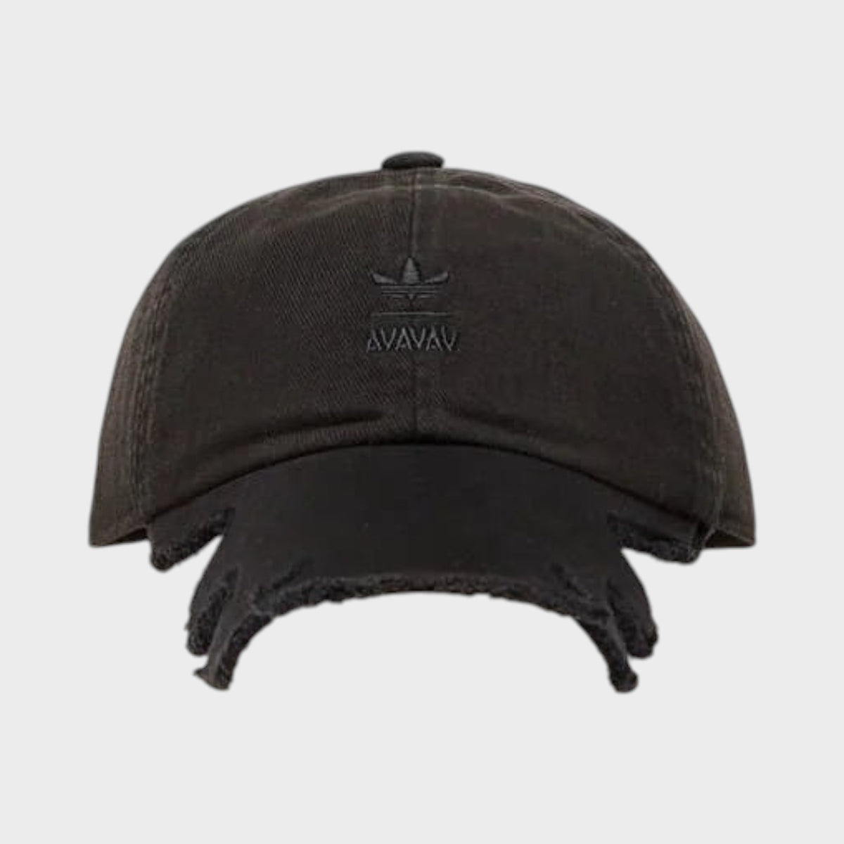 AVAVAV Raw Edge Distressed Cap Black