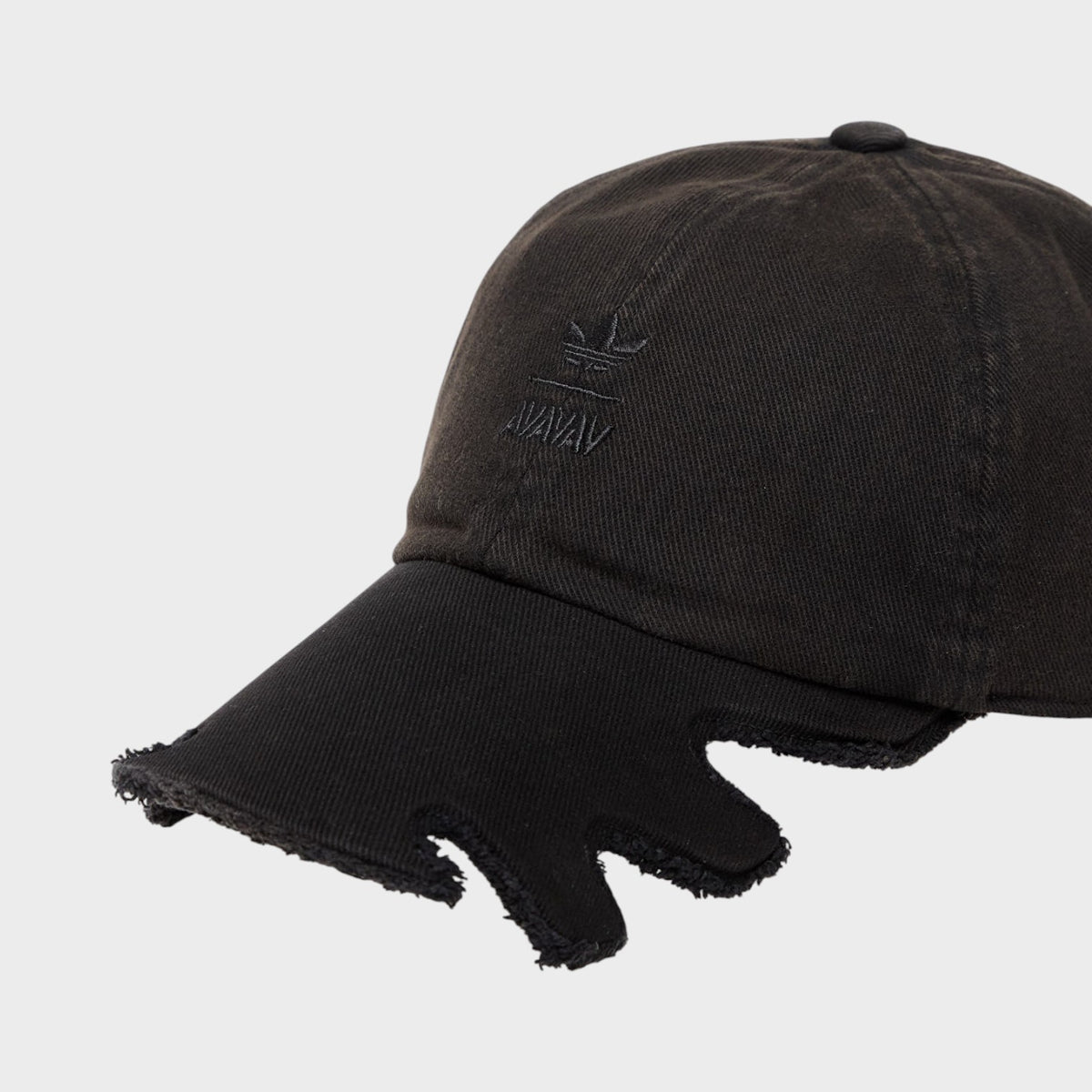 AVAVAV Raw Edge Distressed Cap Black