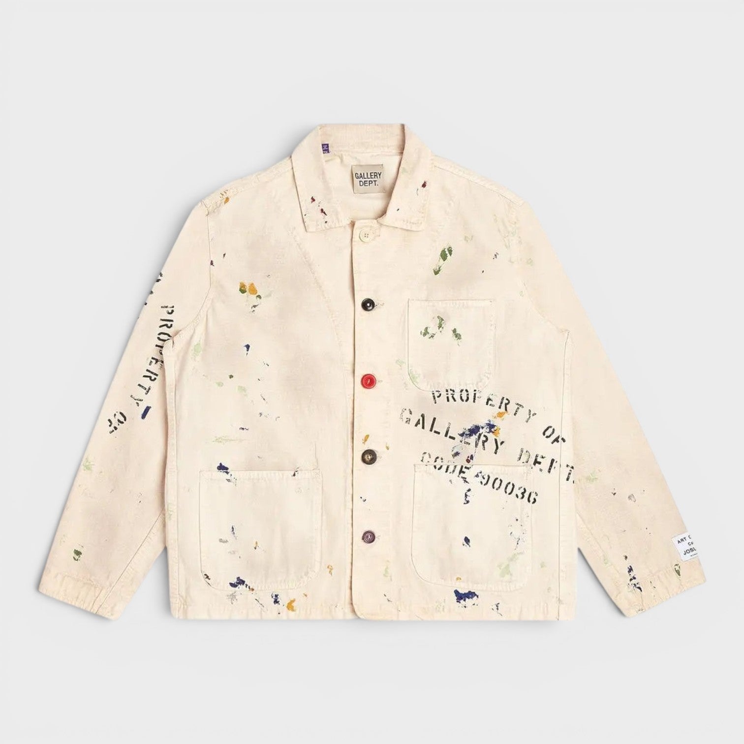 EP Jacket All-Over Paint-Splatter Jacket White Multi