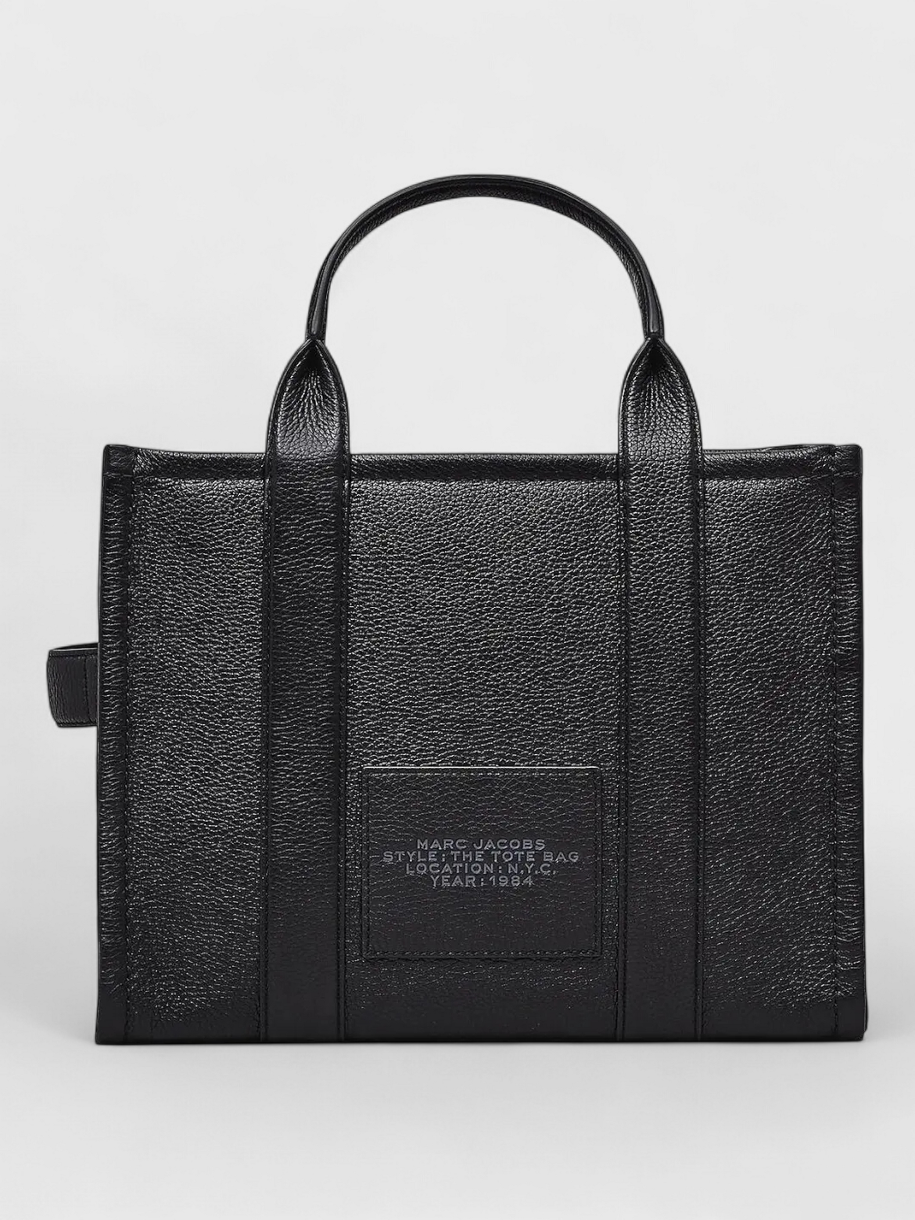 Marc Jacobs The Medium Leather Tote Bag Black