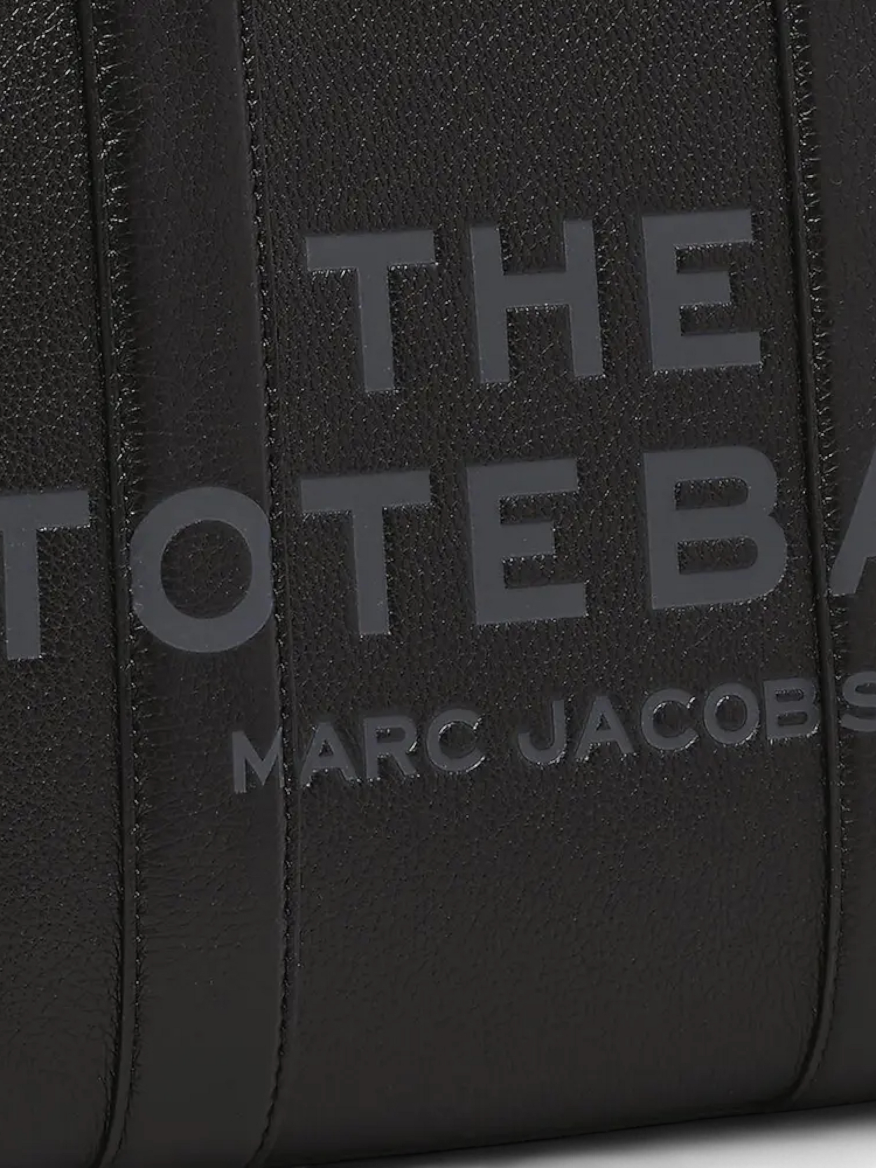 Marc Jacobs The Medium Leather Tote Bag Black