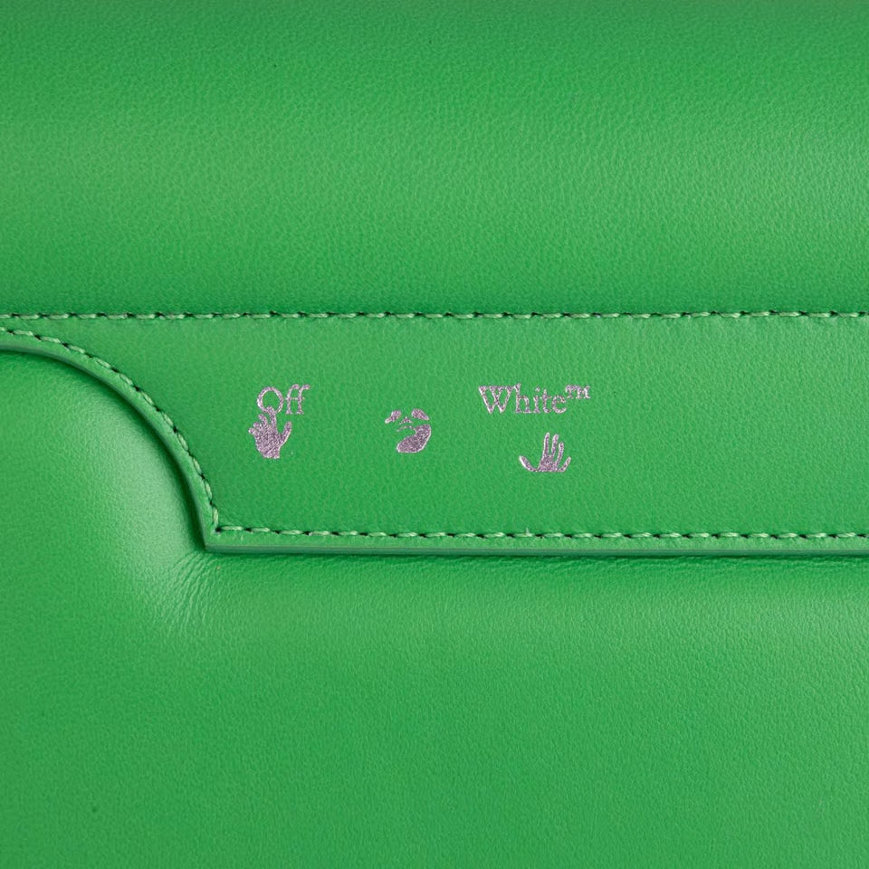 Off-White Burrow Zipped Pouch 20 Green