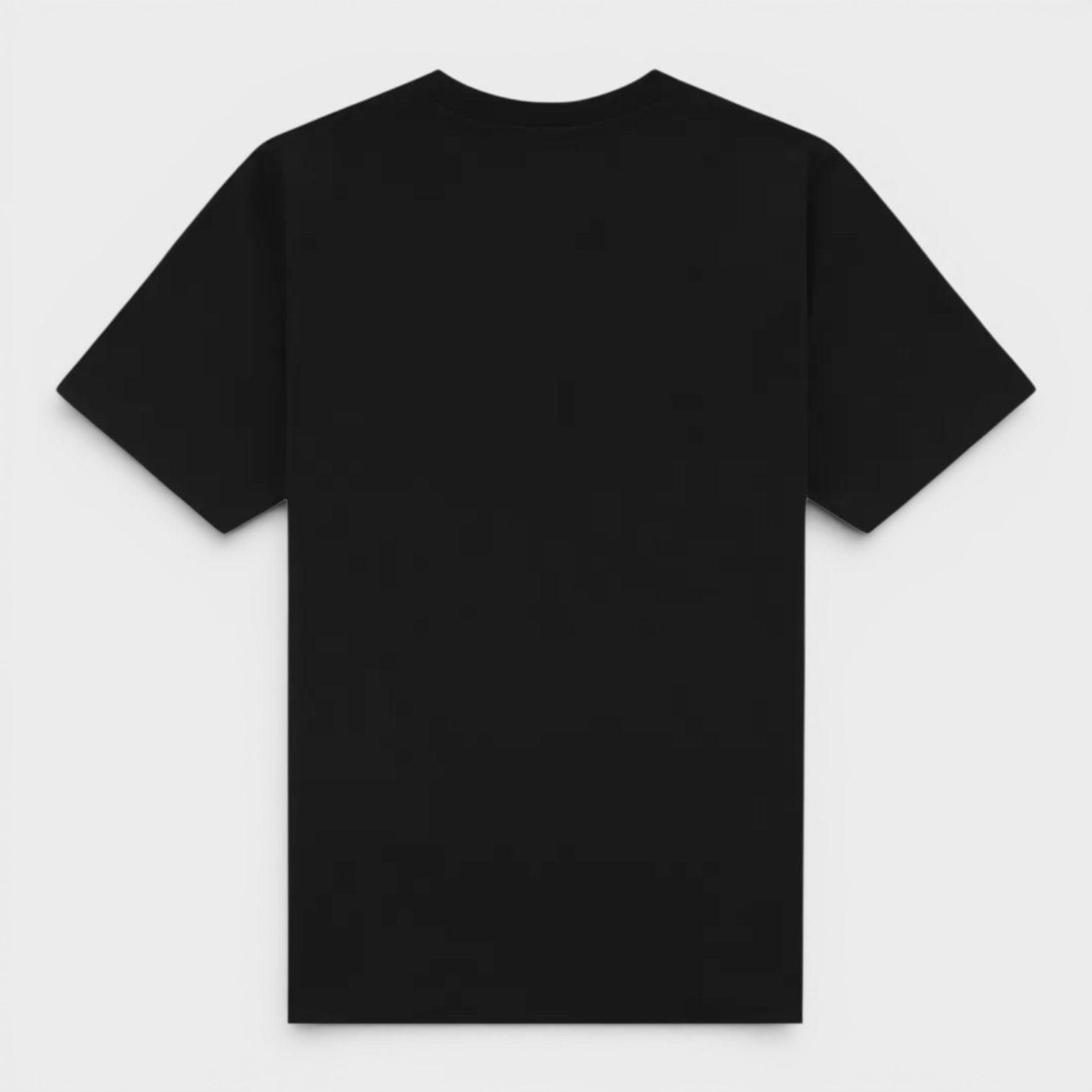 Mushroom Emblem Printed T-Shirt Black