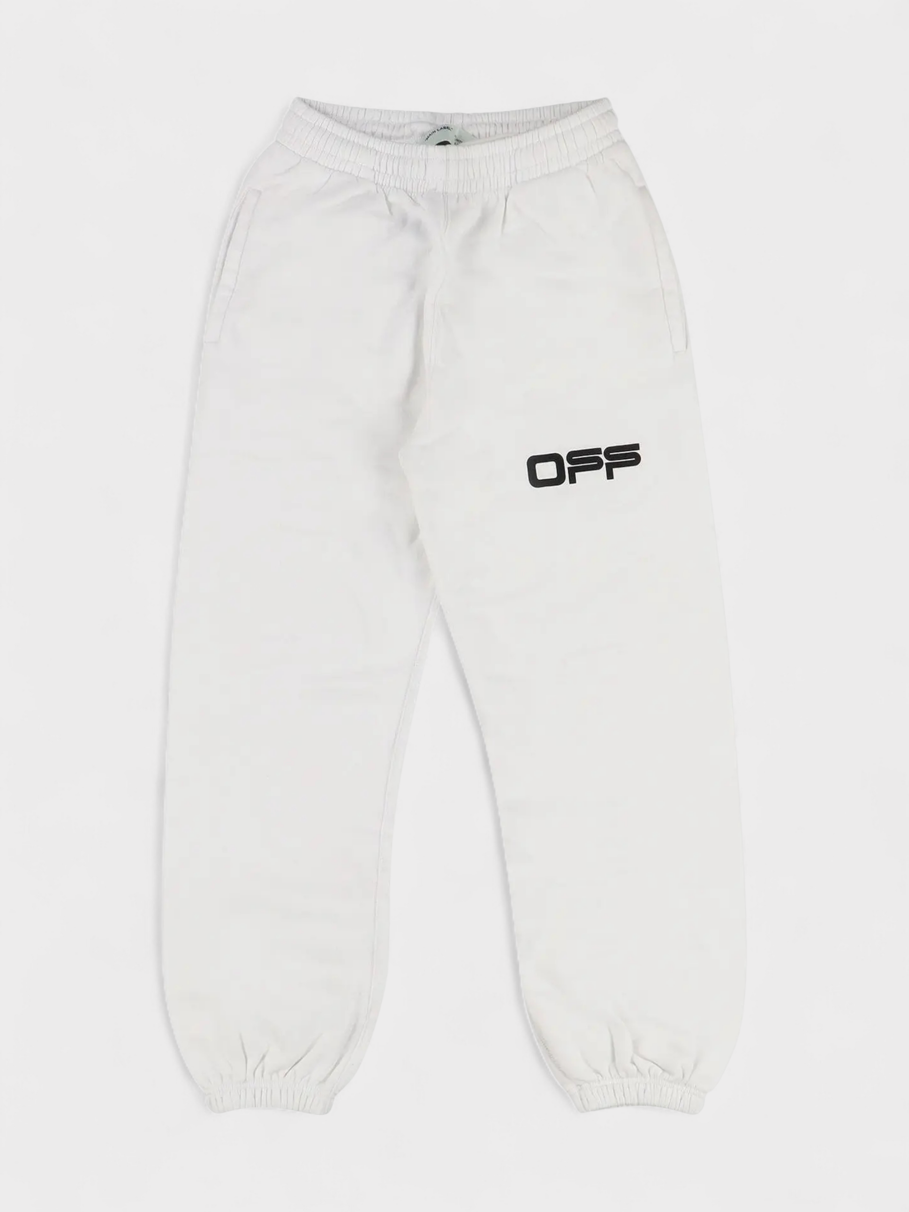 Off-White Airport Shorten Sweat Pants White