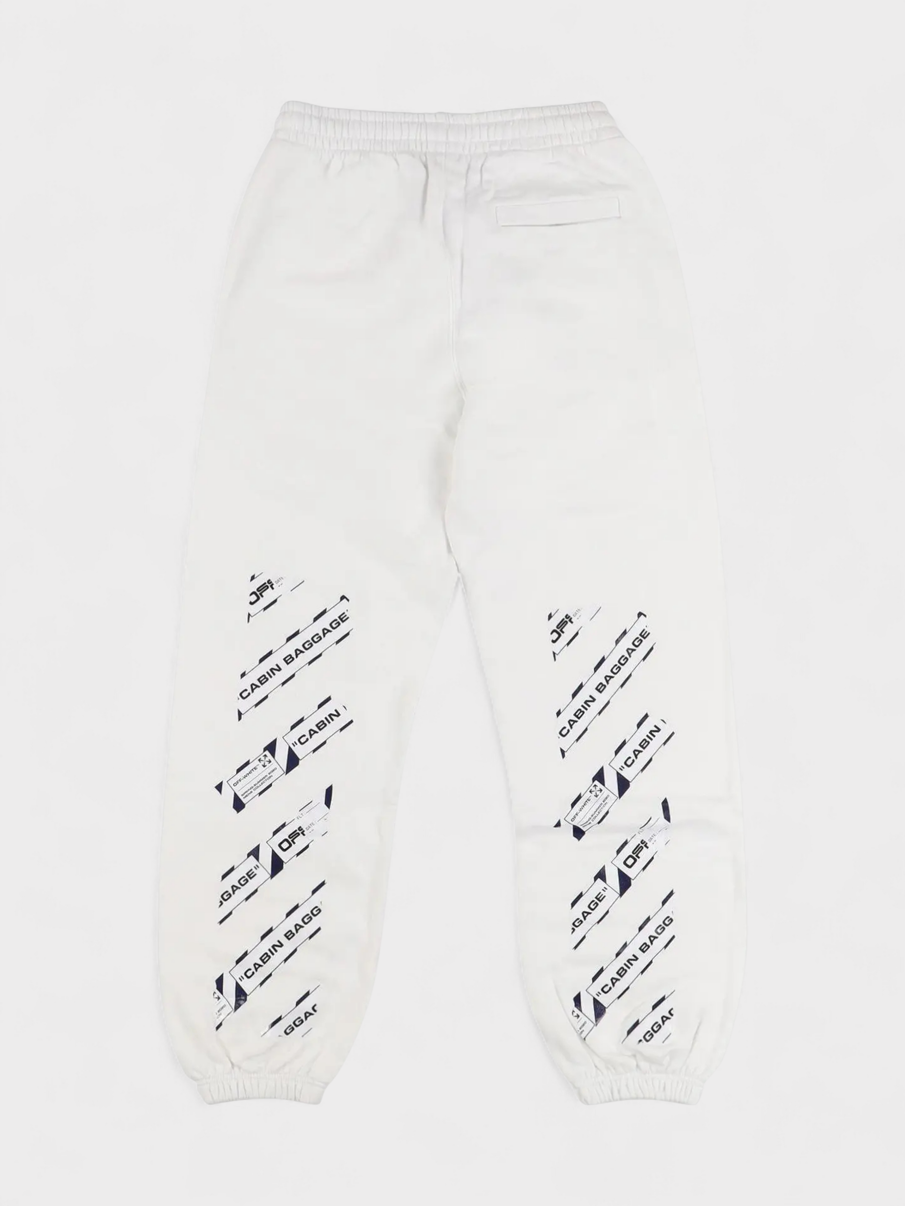 Off-White Airport Shorten Sweat Pants White