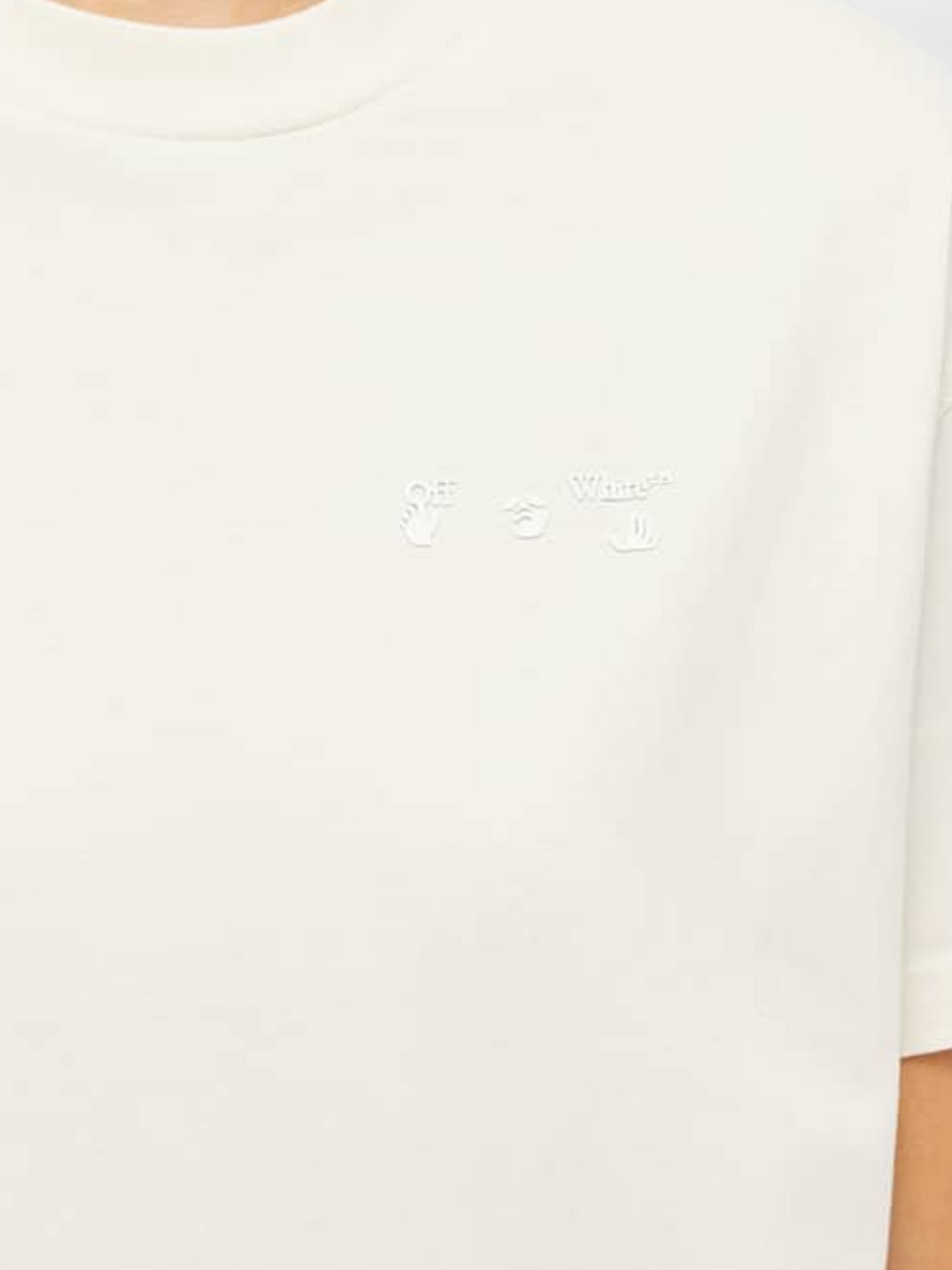Off-White Casual Logo T-Shirt Beige