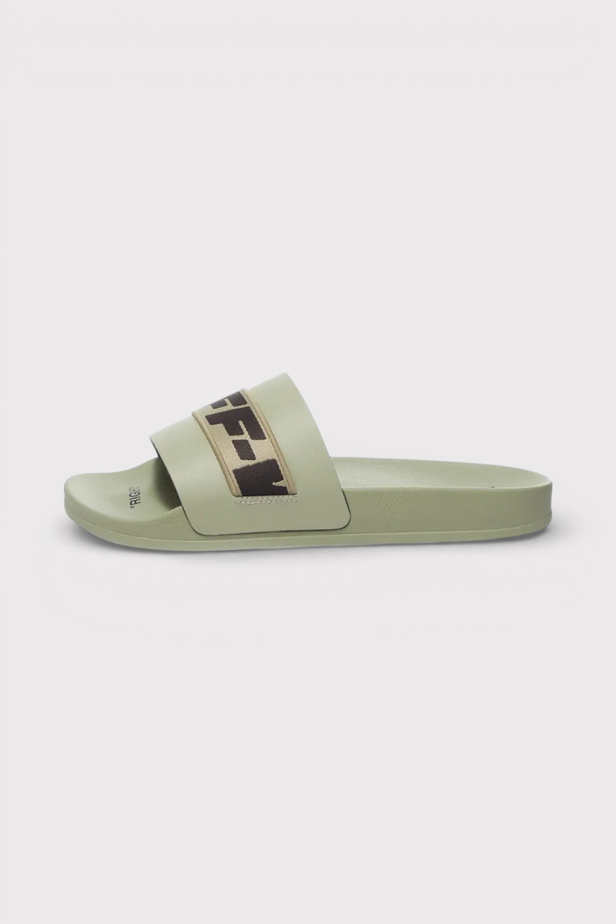 Off-White Industrial Belt Slider Mud Black