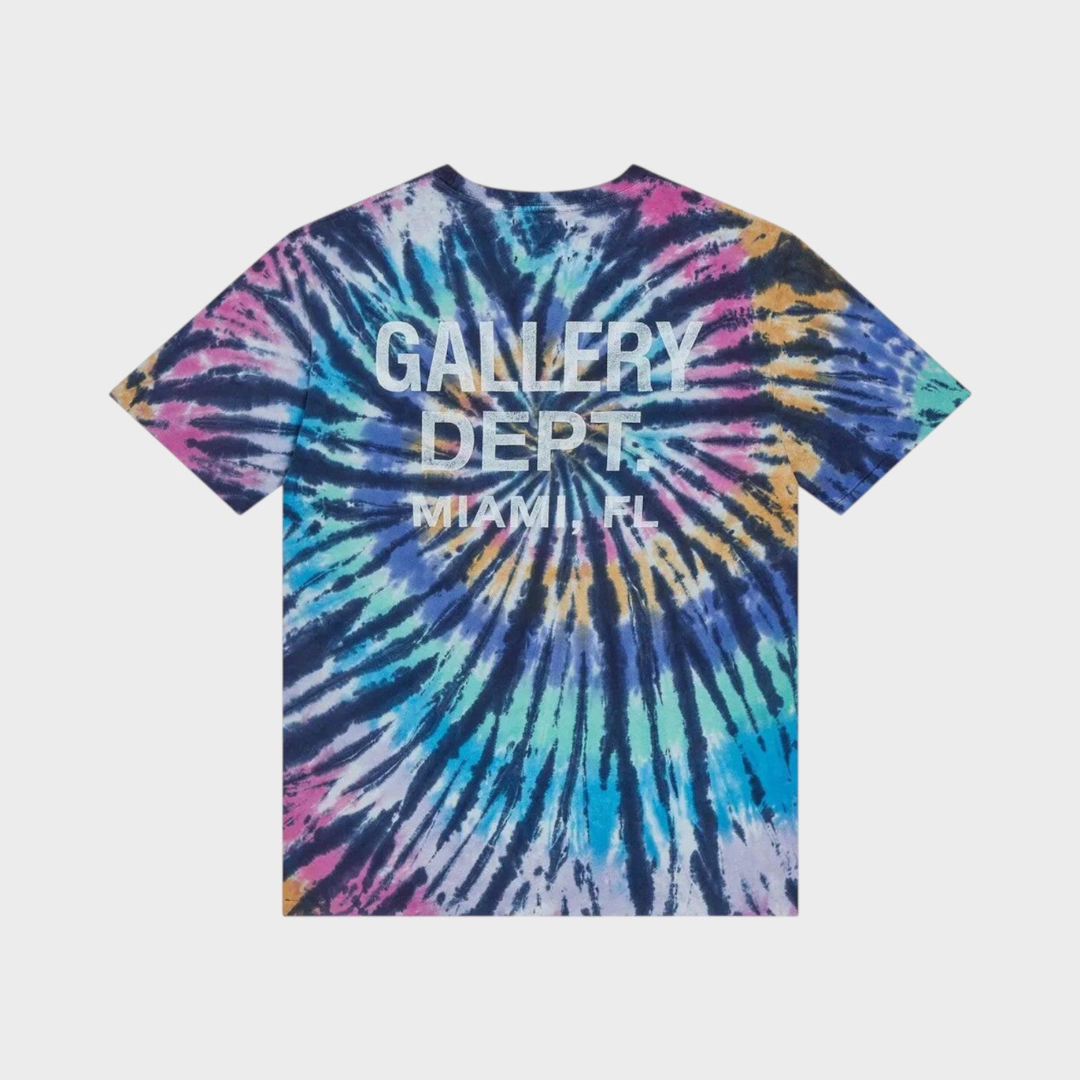 Miami Souvenir Tee Tropical Tie Dye Multi