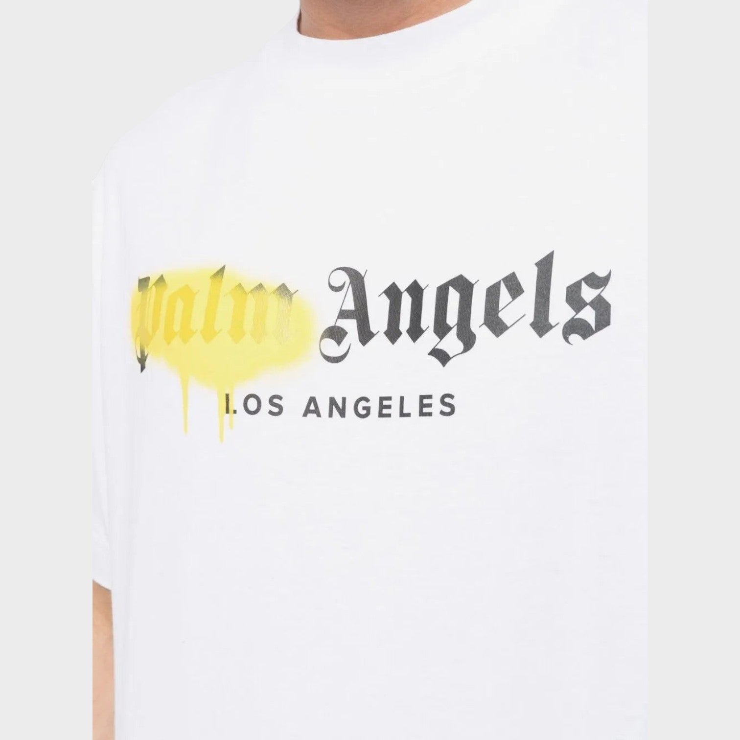 LA Sprayed Logo T Shirt White