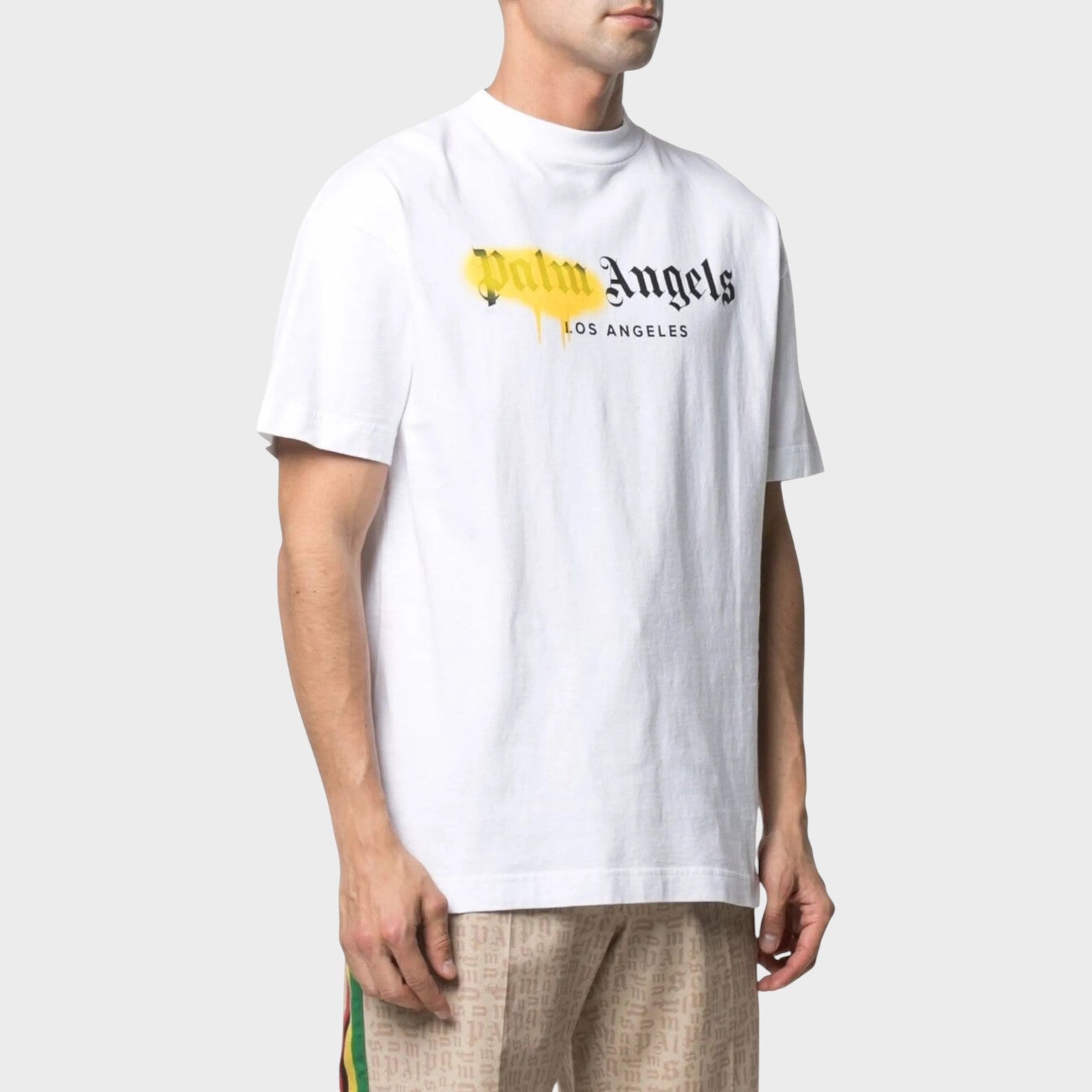 LA Sprayed Logo T Shirt White
