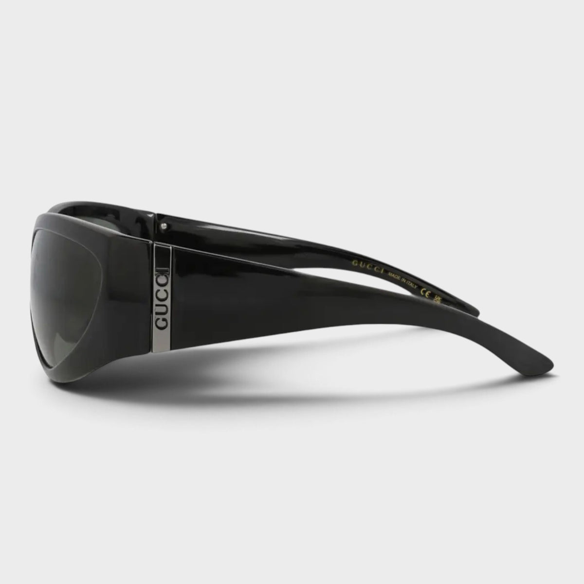 Logo Shield Sunglasses Black Grey