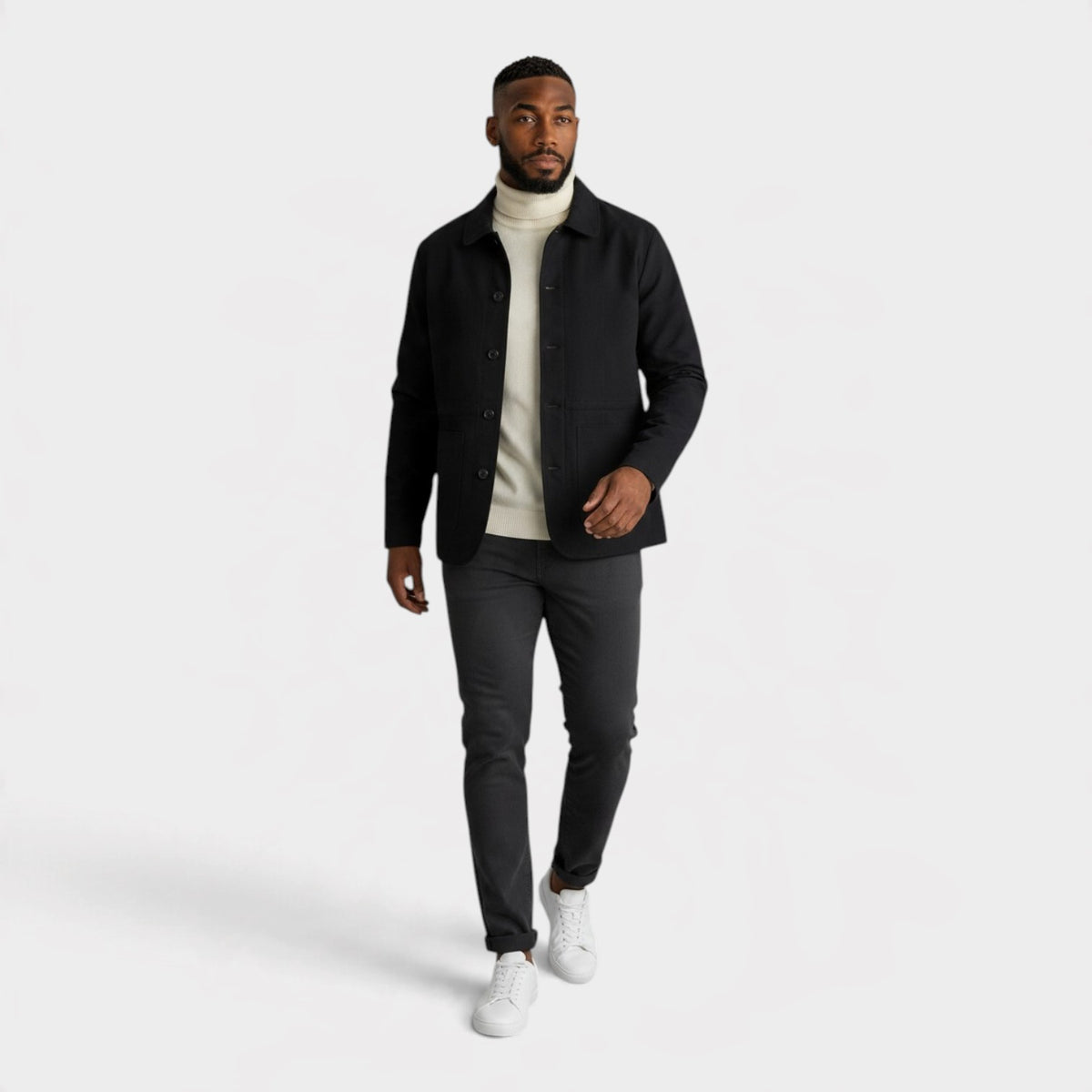 Lightweight Filled Jacket Laurel Black