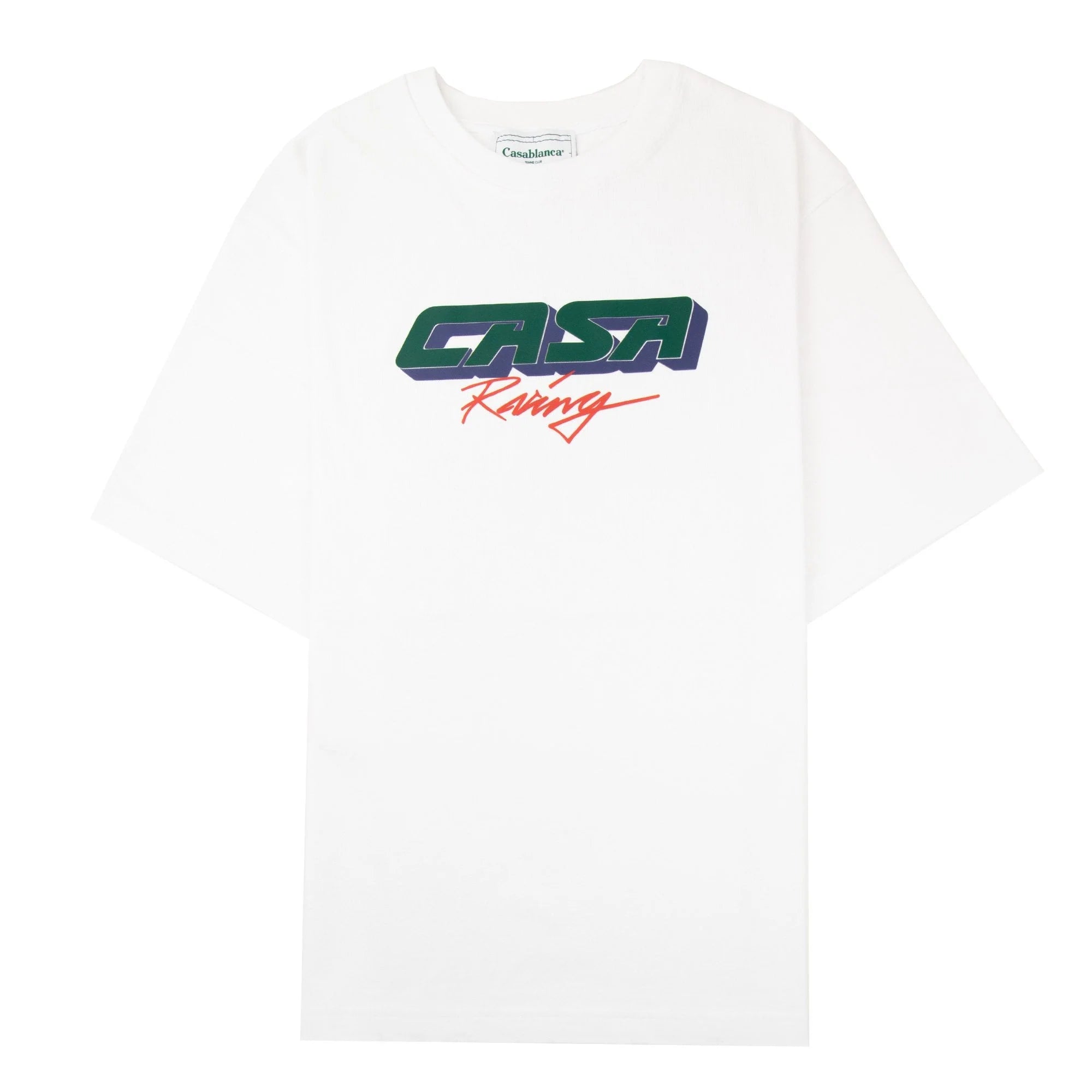 3D Printed Oversized T-Shirt Casa Racing White